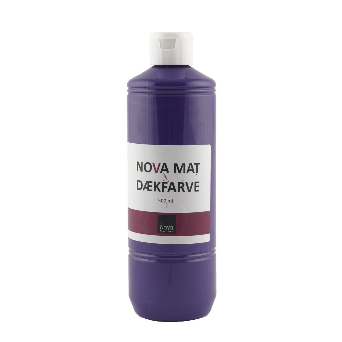 Nova mat dækfarve 500 ml. violet. Dansk produceret