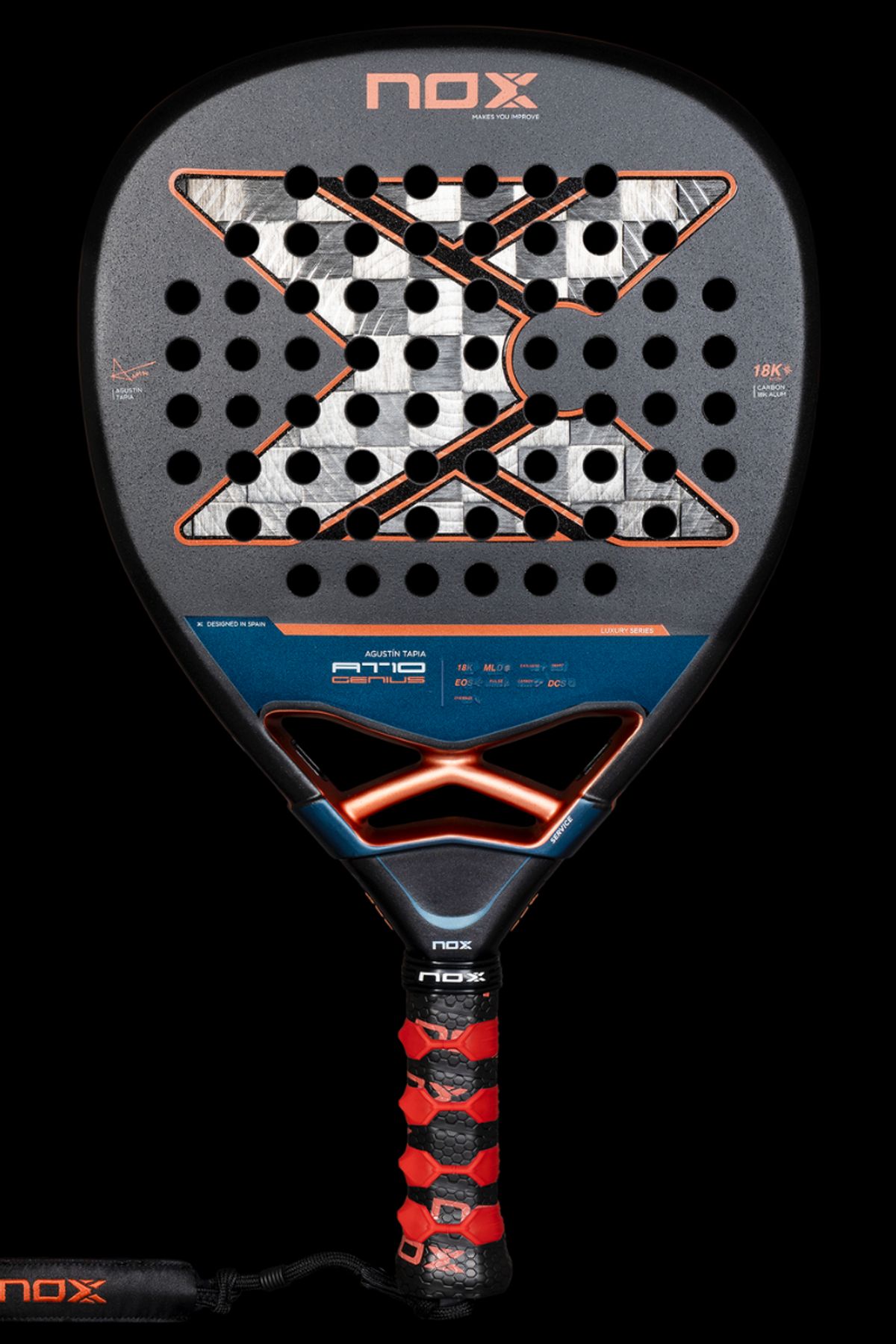 NOX AT10 Genius Attack 18K 2025 - Padel bat