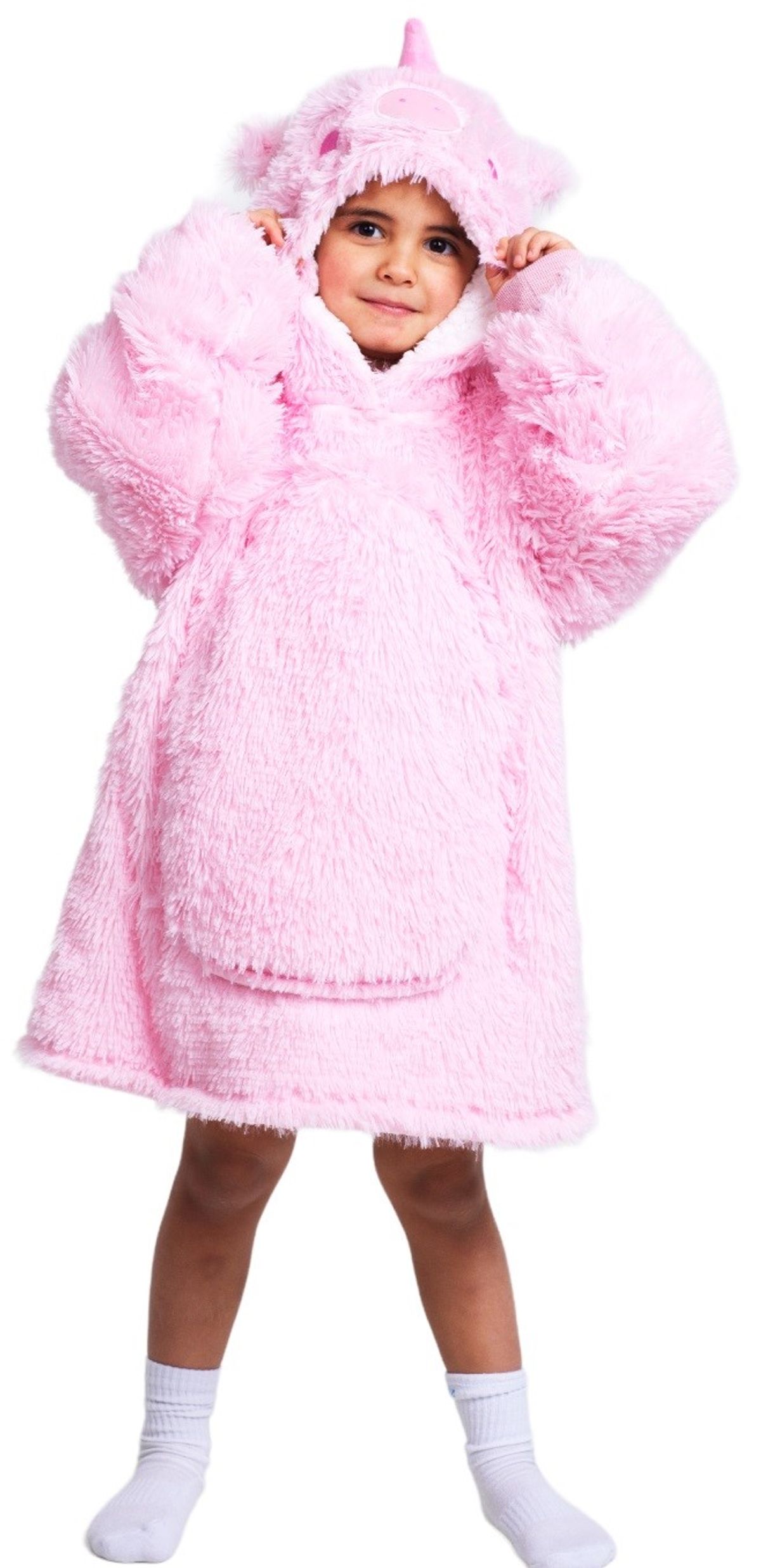 Noxxiez Cuddle Hoodiez - Unicorn, Small (3-6 år)