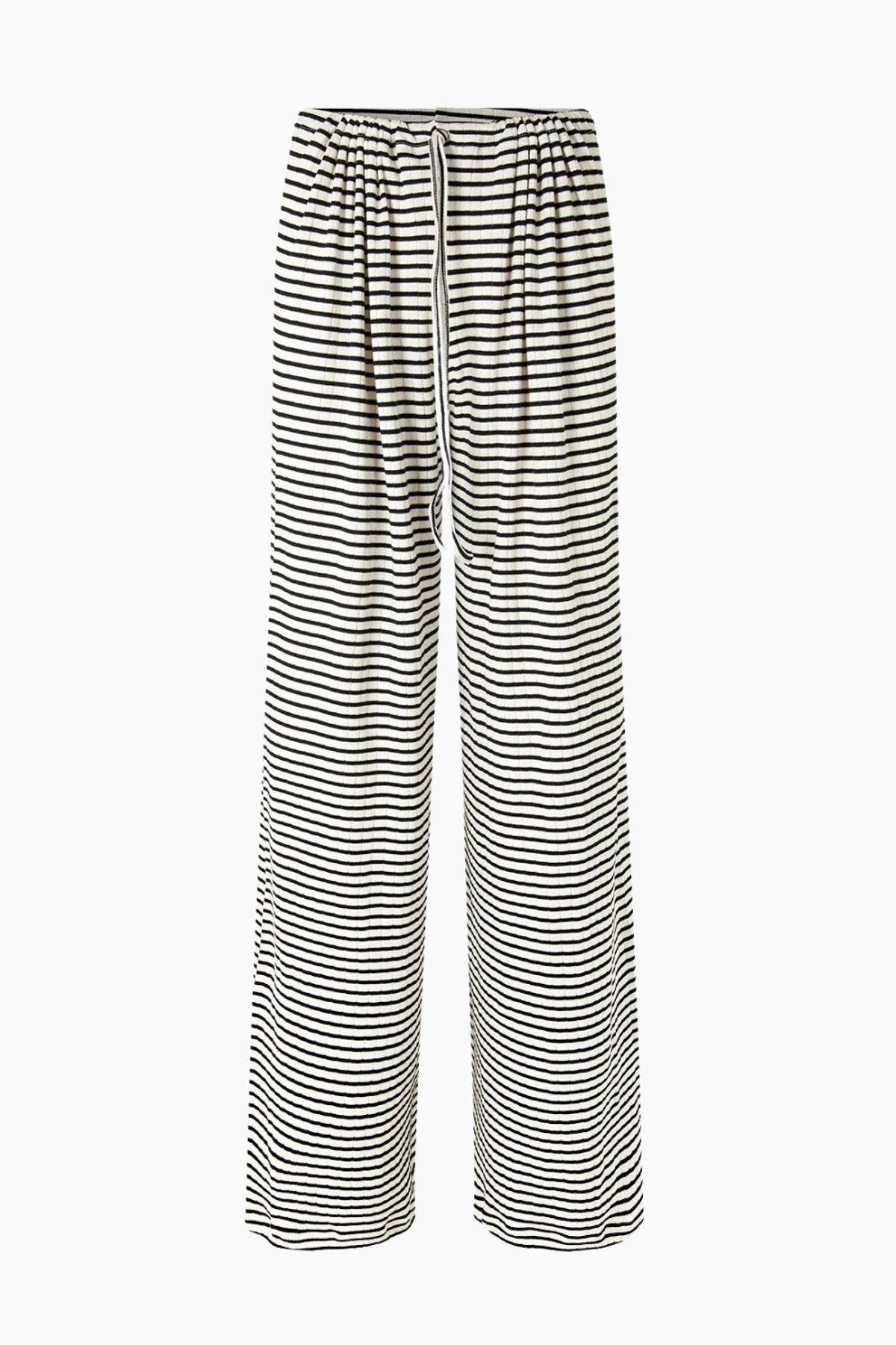 NPS Nova Pants Stripes - Ecru/Black - Nørgaard på Strøget - Stribet Size 2