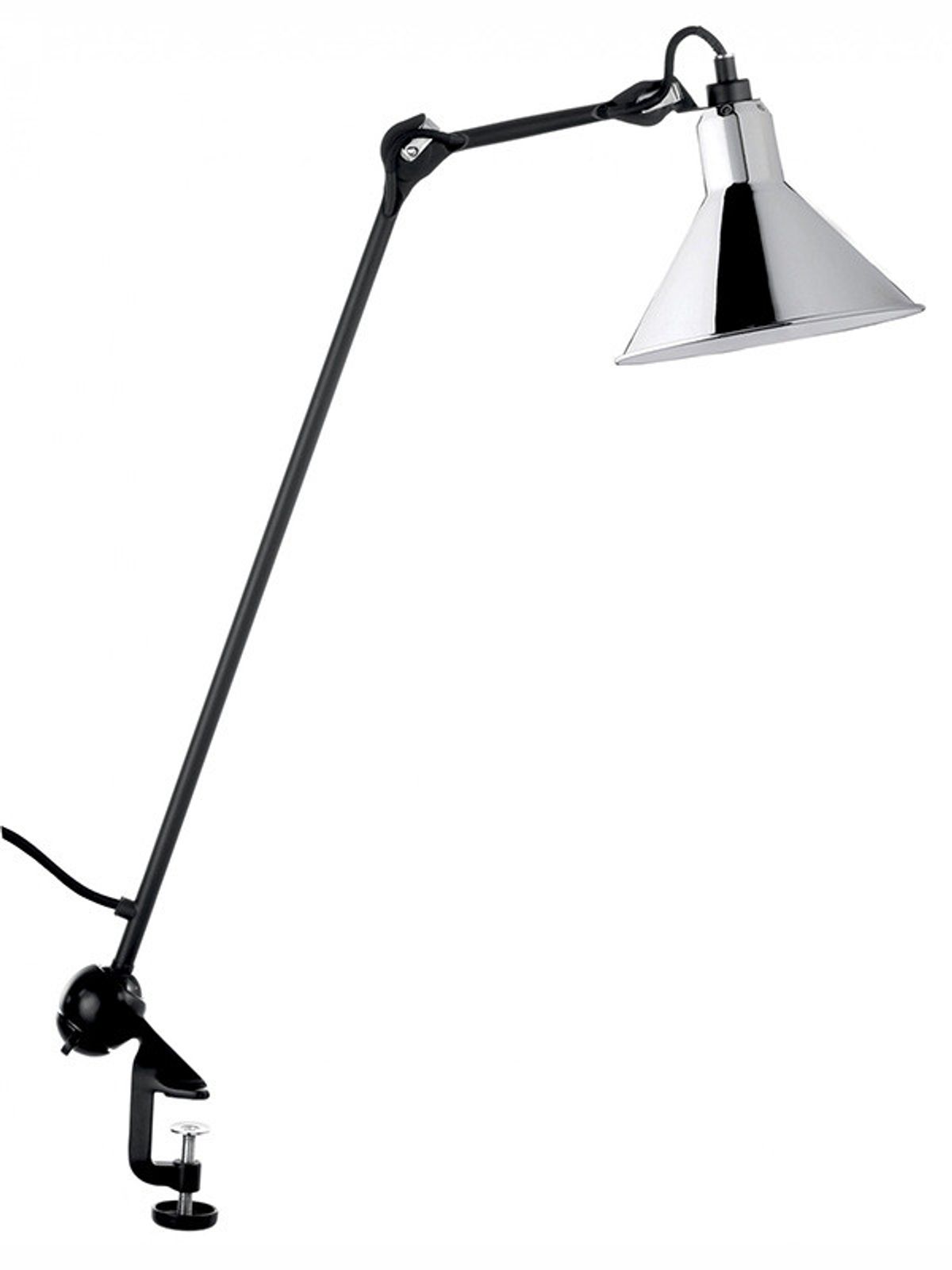 Nr. 201 bordlampe fra Lampe Gras (Sort stel, Krom)