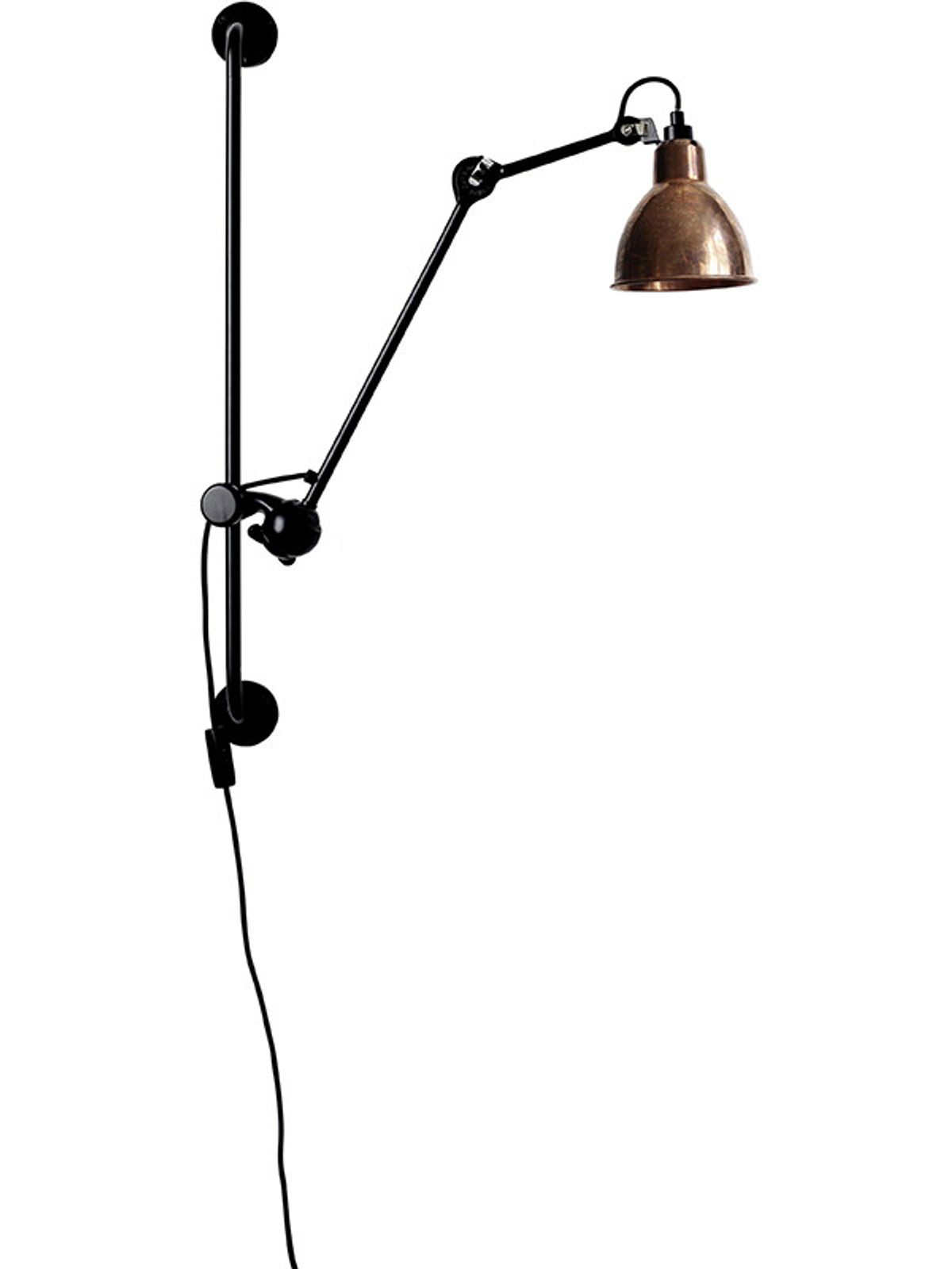 Nr. 210 væglampe fra Lampe Gras (Rå kobber)