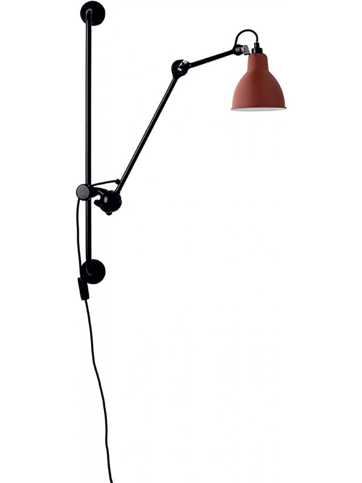 Nr. 210 væglampe fra Lampe Gras (Rød)