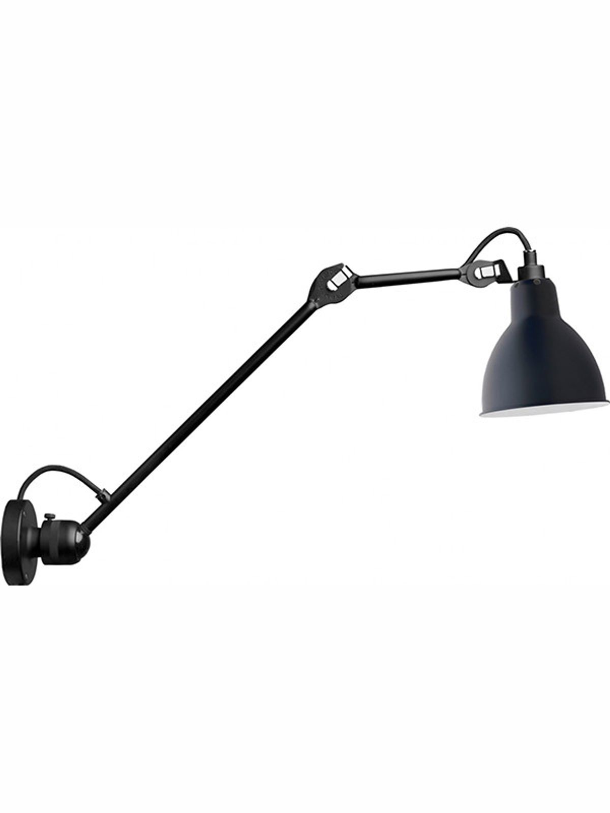 Nr. 304 L40 væglampe fra Lampe Gras (Sort stel, Blå)