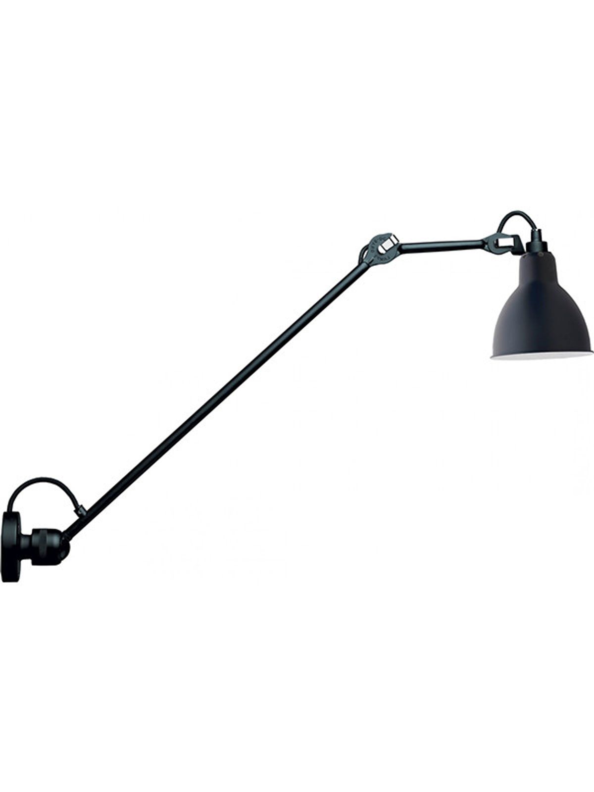 Nr. 304 L60 væglampe fra Lampe Gras (Sort stel, Blå)