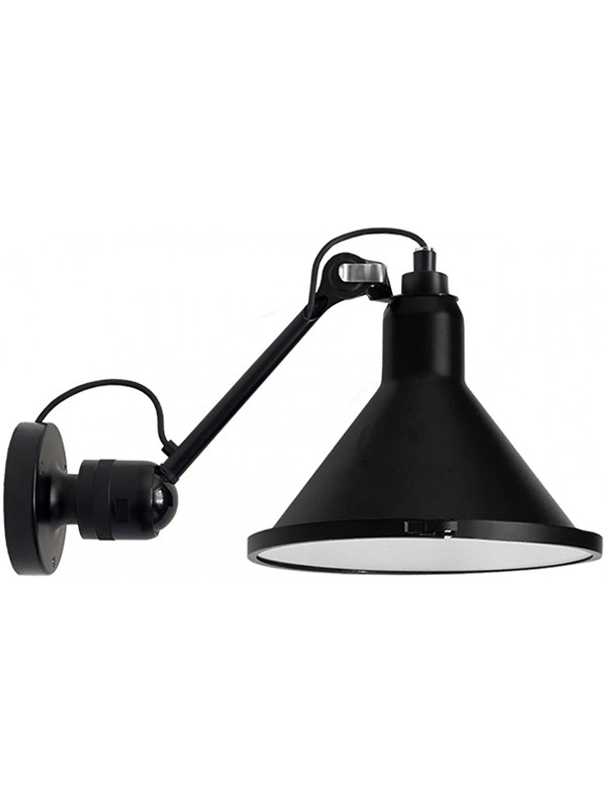 Nr. 304XL udendørs væglampe fra Lampe Gras (Sort / conic skærm, Uden sensor)