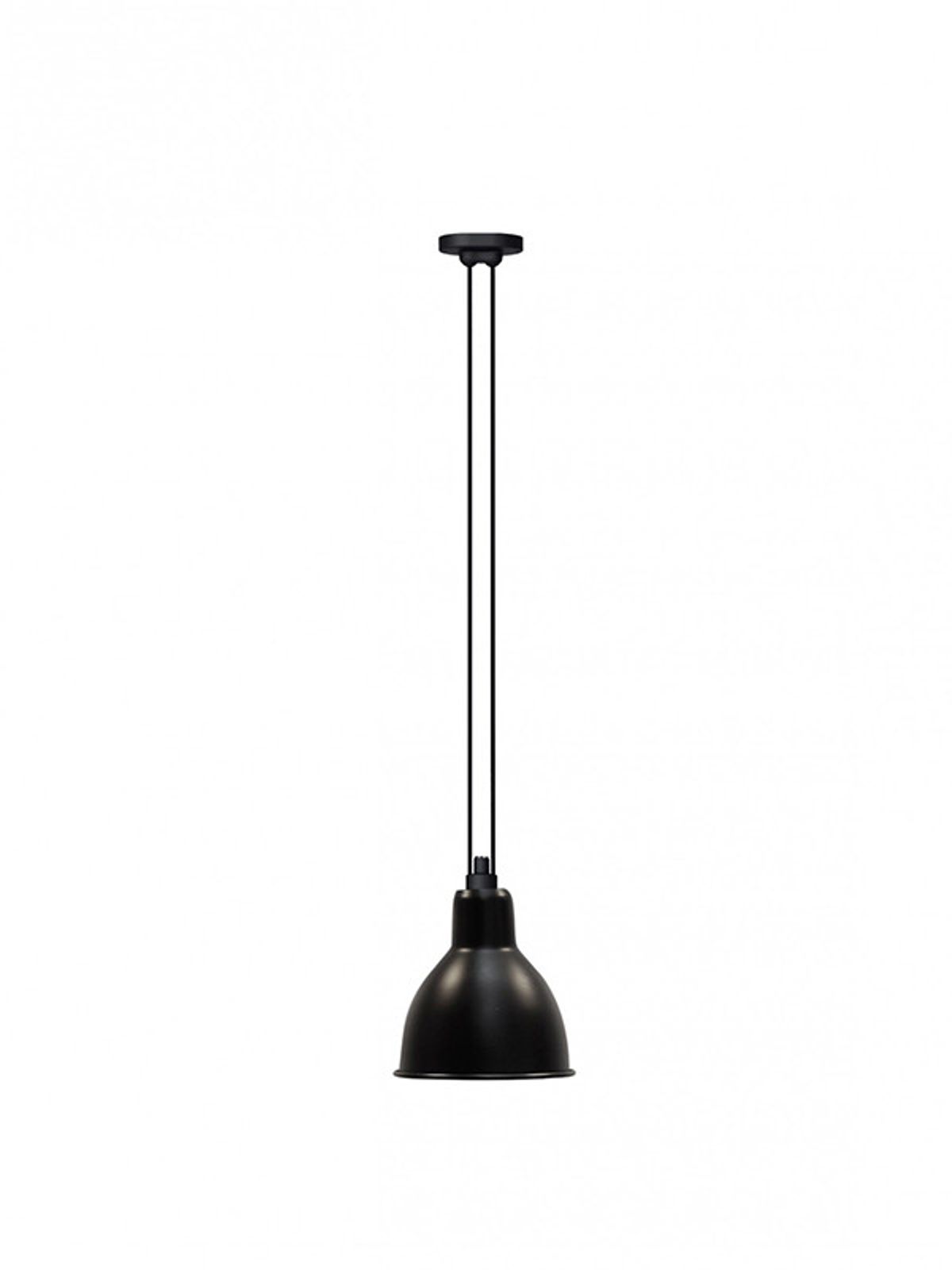 Nr. 322XL Loftlampe fra Lampe Gras (Sort / rund skærm)