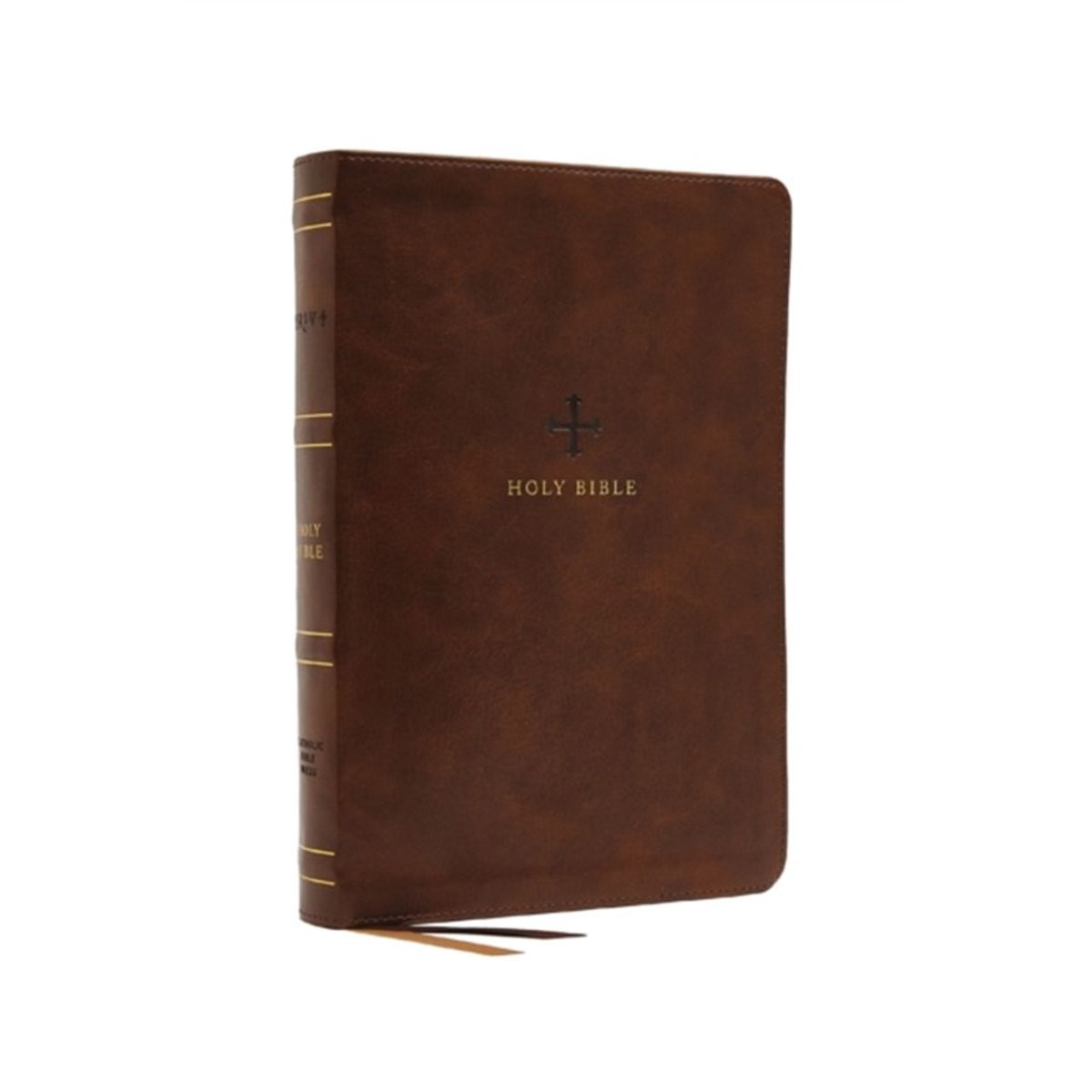 NRSV, Catholic Bible, Standard Personal Size, Leathersoft, Brown, Comfort Print