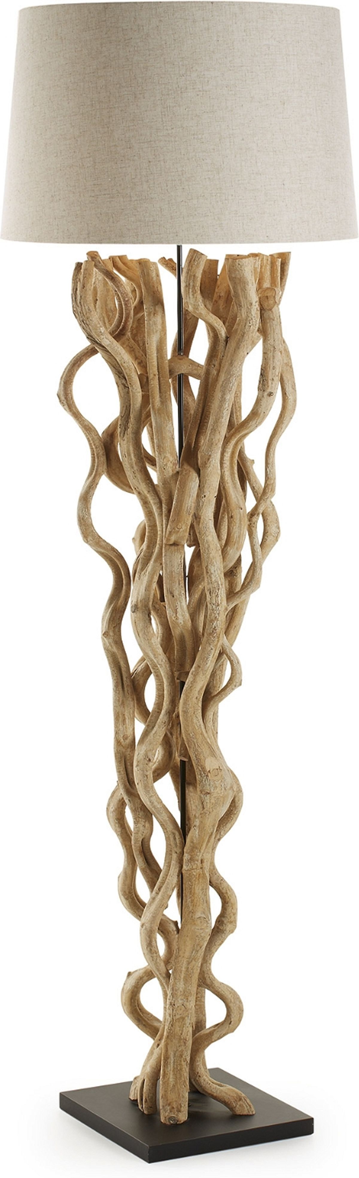 Nuba, Gulvlampe, natur/beige, H177x55x55 cm