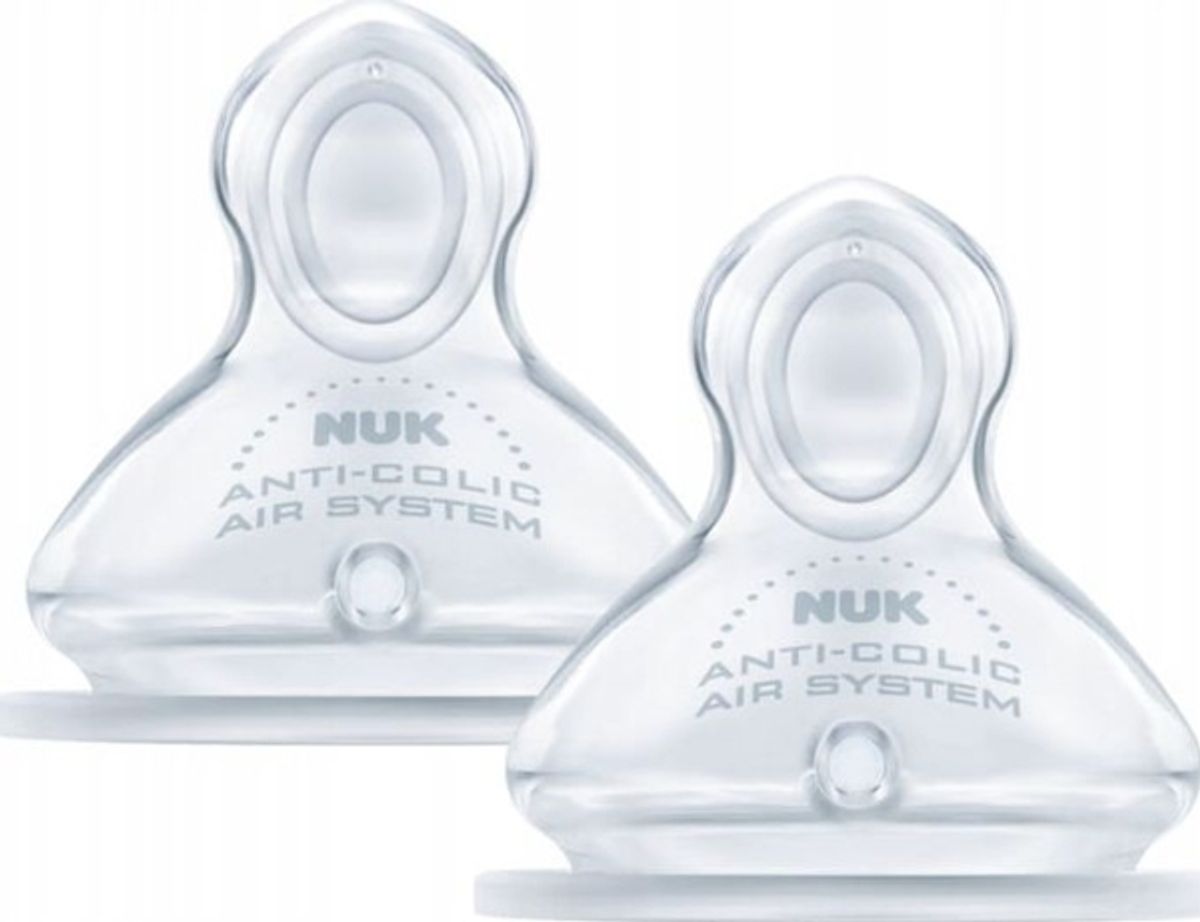 Nuk Nuk First Choice + Silikonesut Til Flaske 6-18 M 2 Stk Nuk