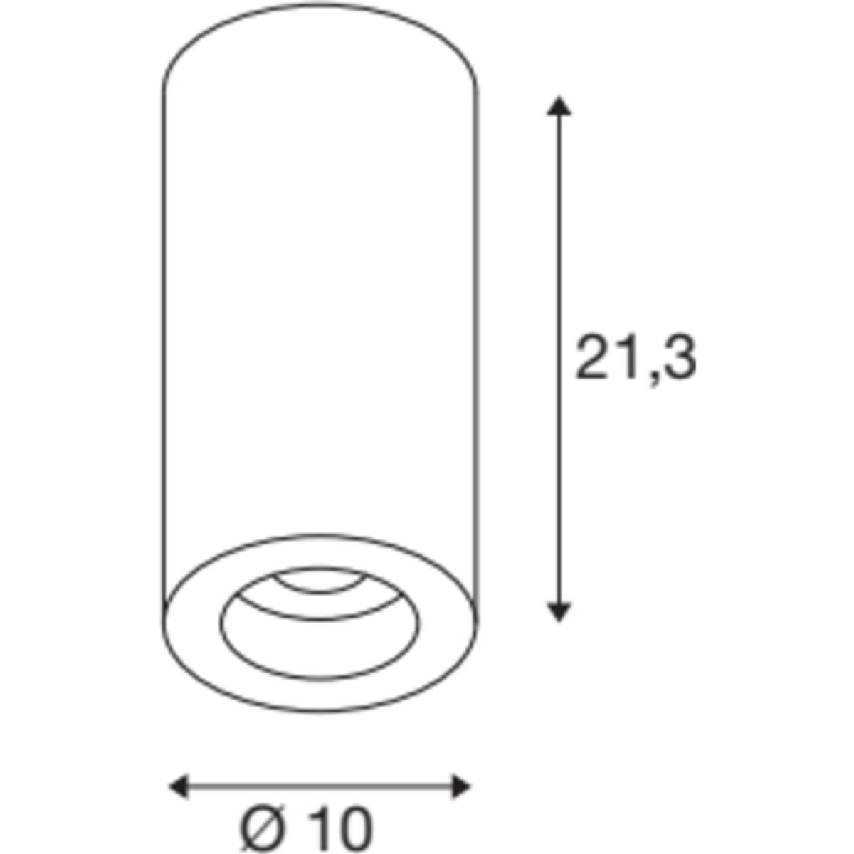 NUMINOS L, loftlampe, 2700k, 2475 lm, 60°, sort/sort