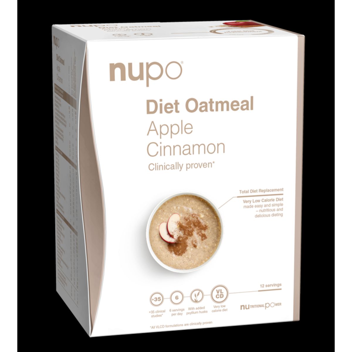 Nupo Diet Oatmeal Apple Cinnamon, 384g.