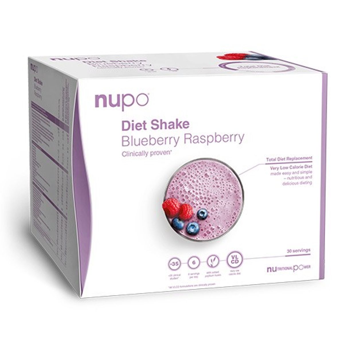 Nupo Diet Shake Valuepack Blueberry Raspberry - 960 gram