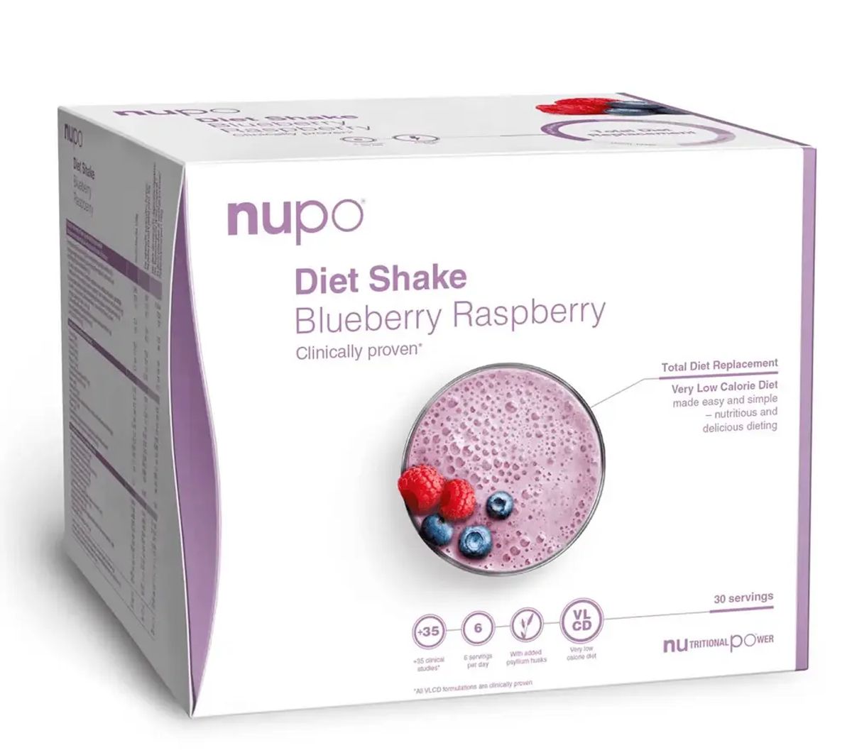 Nupo Diet Value Pack Blueberry Raspberry, 30 port.