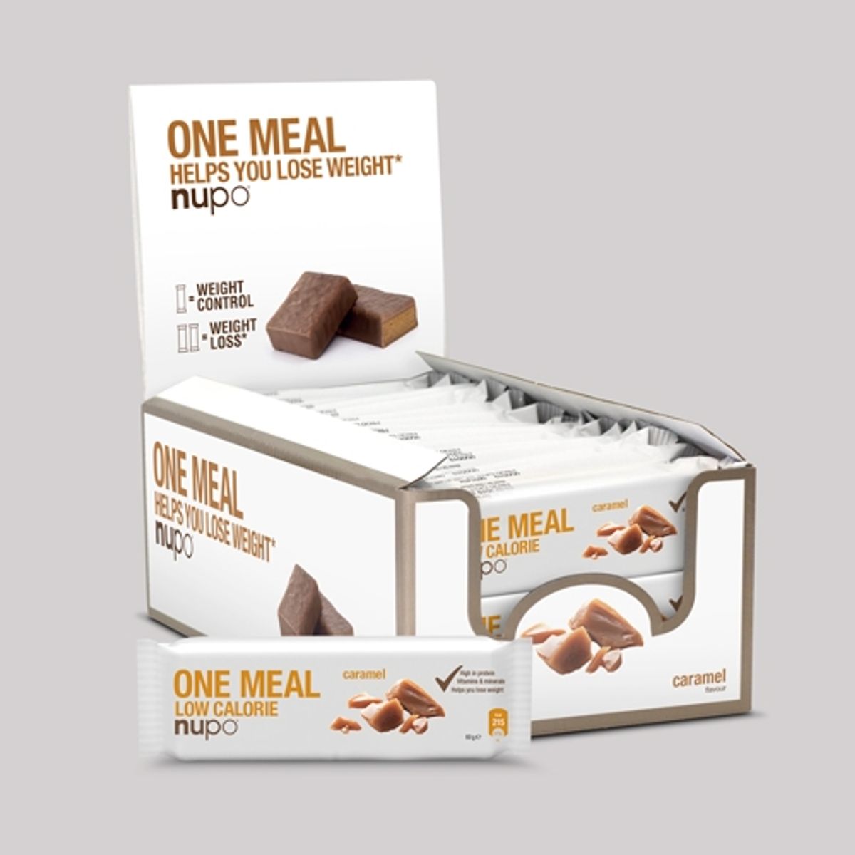 Nupo One Meal Bar - Caramel 24x60 g