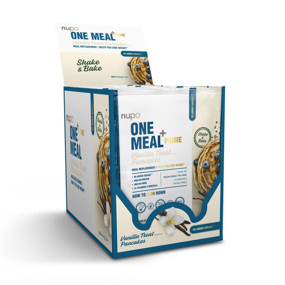 Nupo One Meal +Prime Pandekager, 1brev