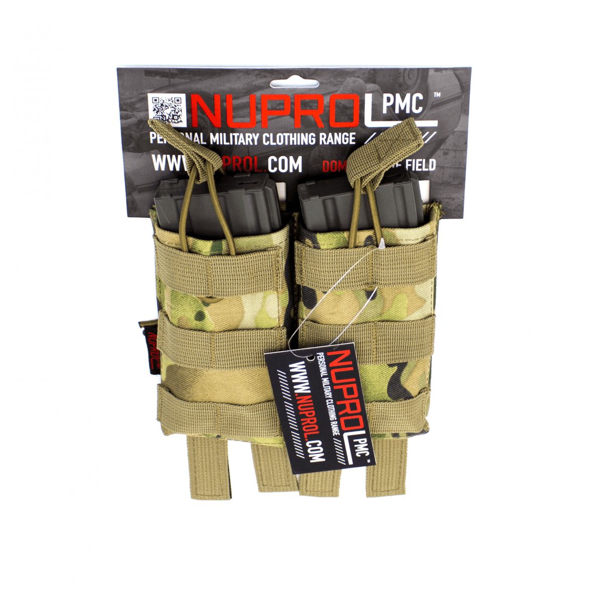 Nuprol PMC Dobbelt magasin lomme, M4, Multicam