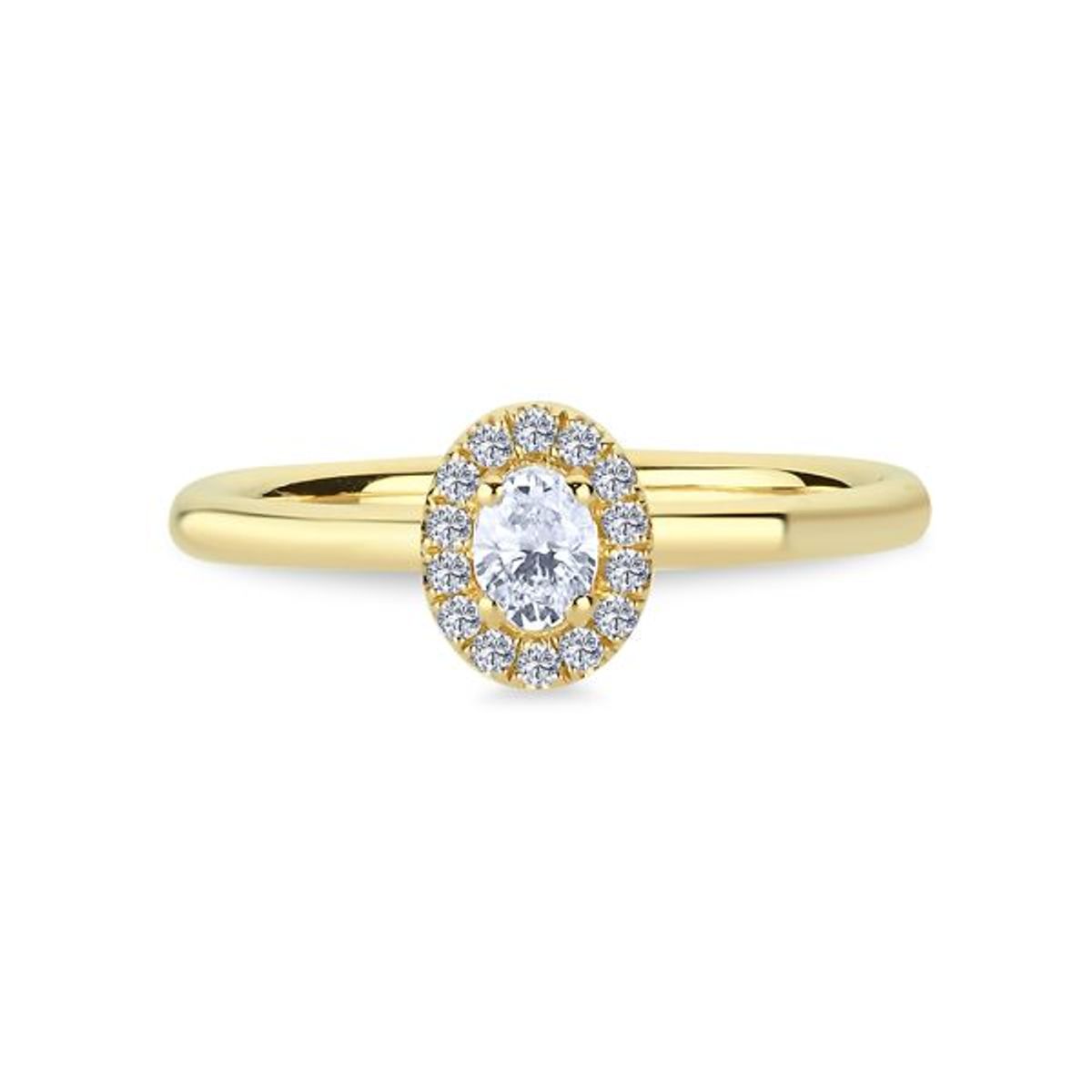 Nuran - Champagne ring 14 kt. guld