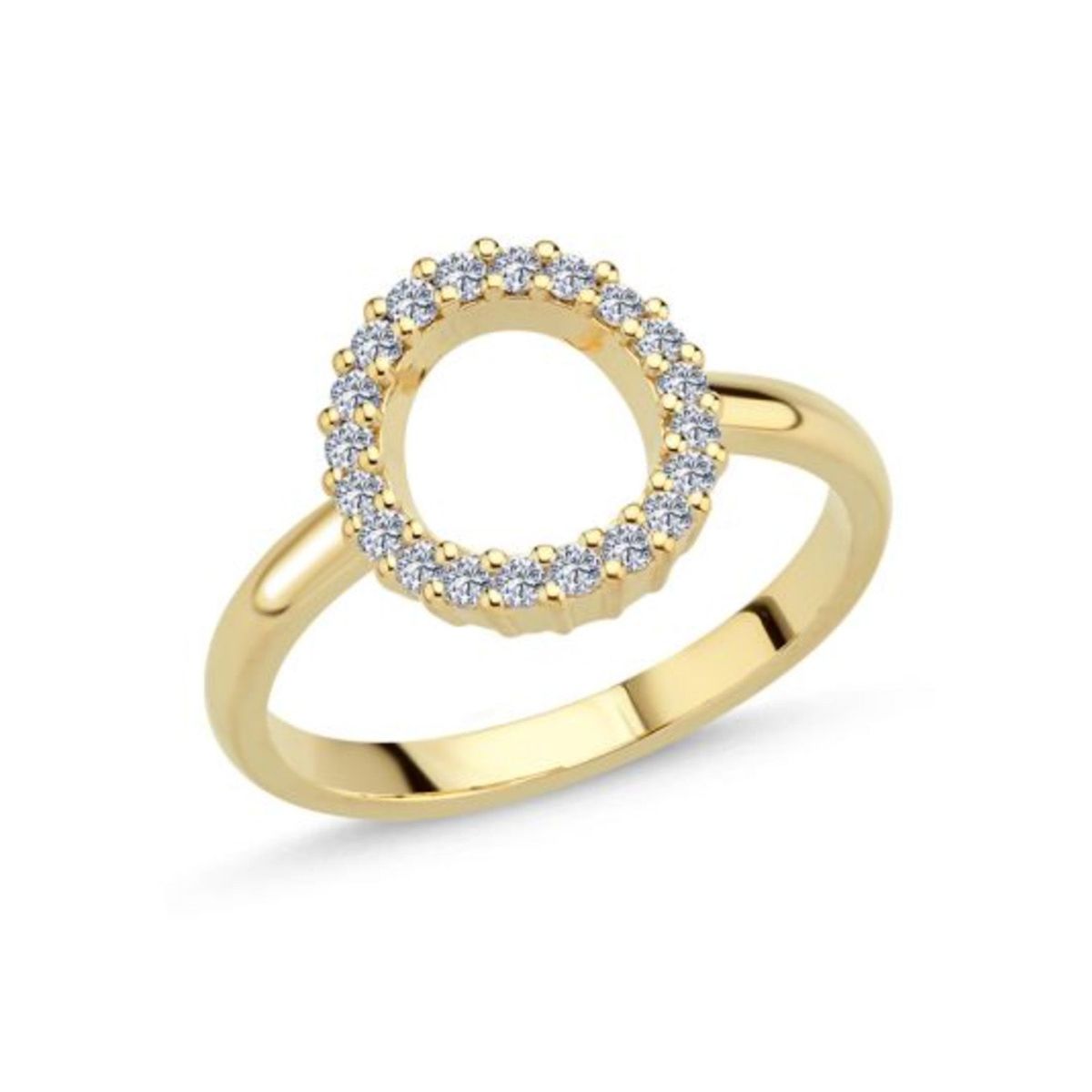 Nuran - Cirkel ring, 20x0,015 ct. w/si 14 kt. guld