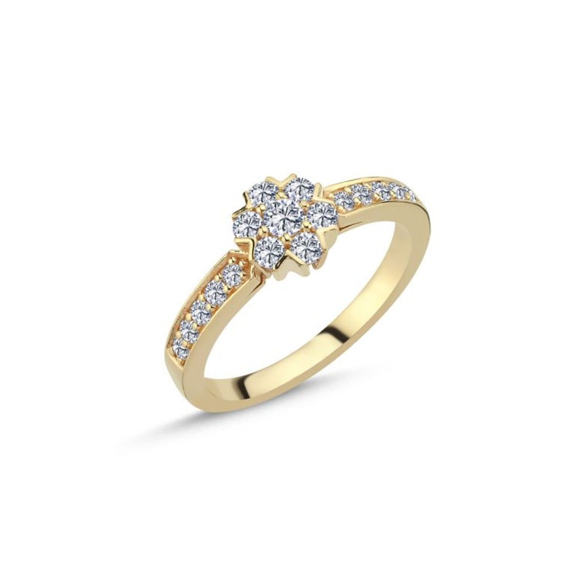 Nuran - Fleur ring, 0,47 ct. w/si 14 kt. guld