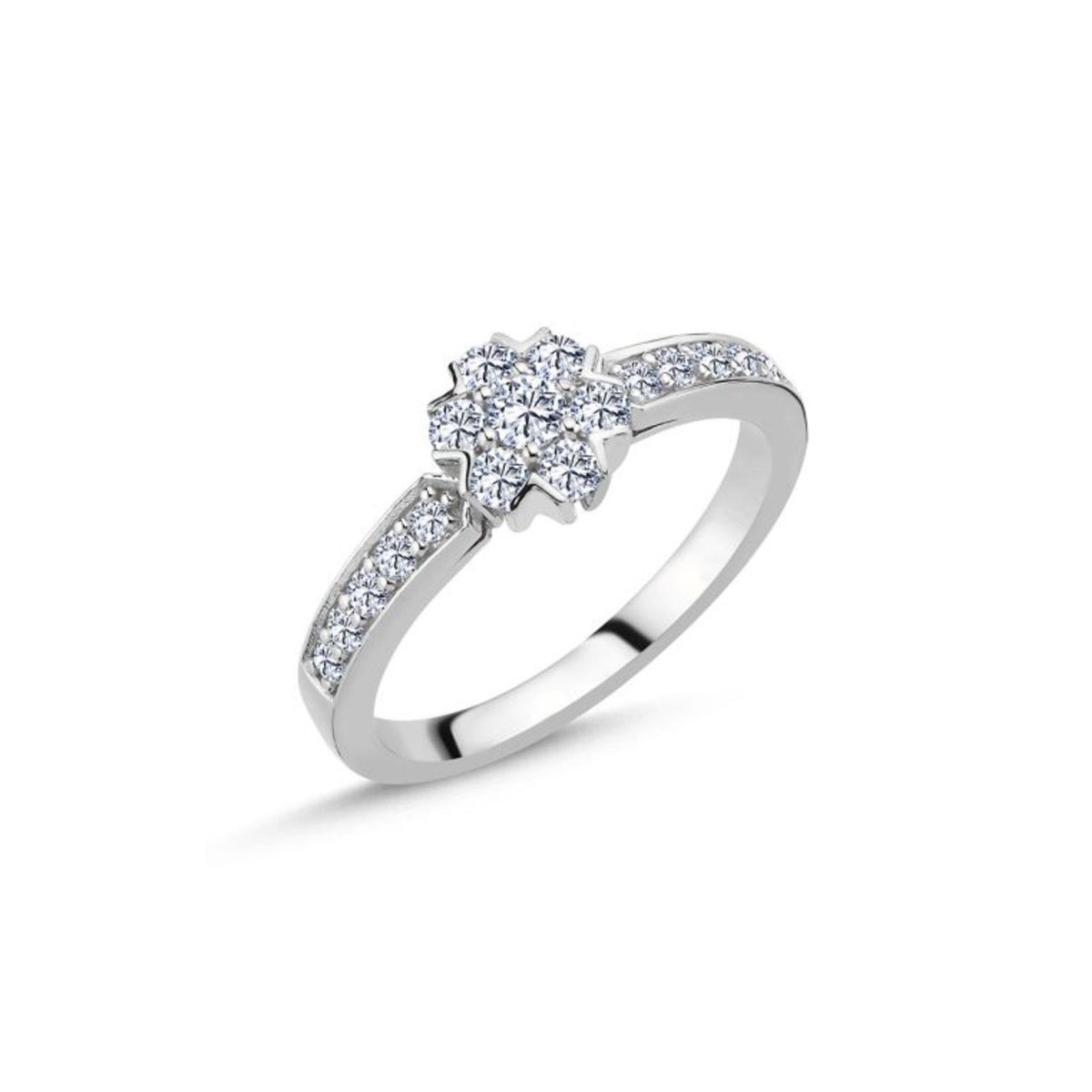 Nuran - Fleur ring, 0,47 ct. w/si 14 kt. hvidguld