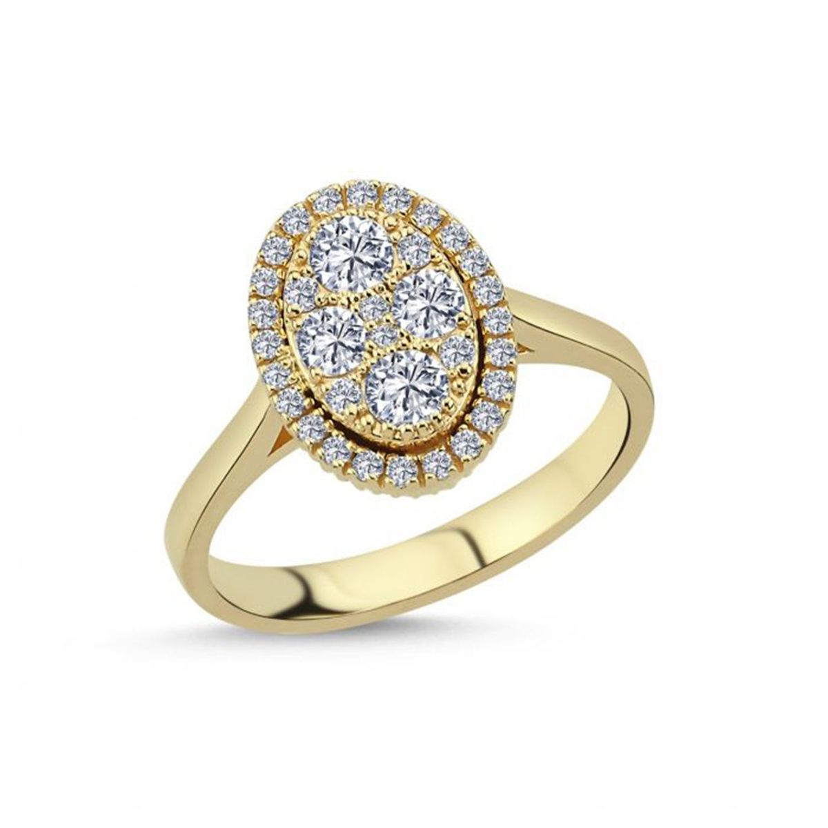 Nuran - Posh ring 14 kt. guld