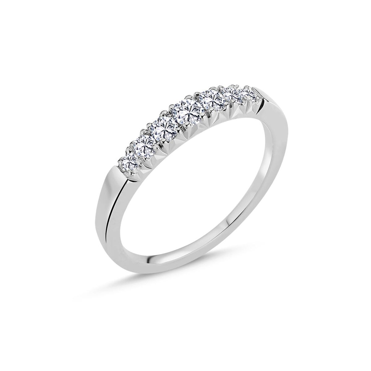 Nuran - Shimmer ring 14 kt. hvidguld med diamanter 0,38 ct. i alt