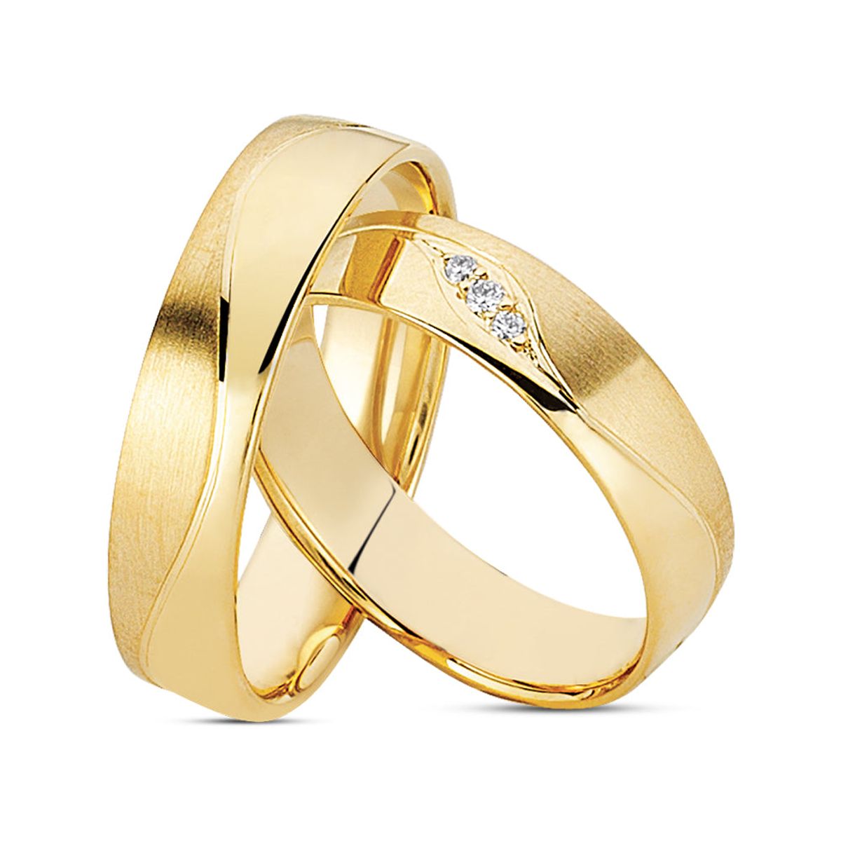 Nuran - Vielsesring 5 mm 14 kt guld