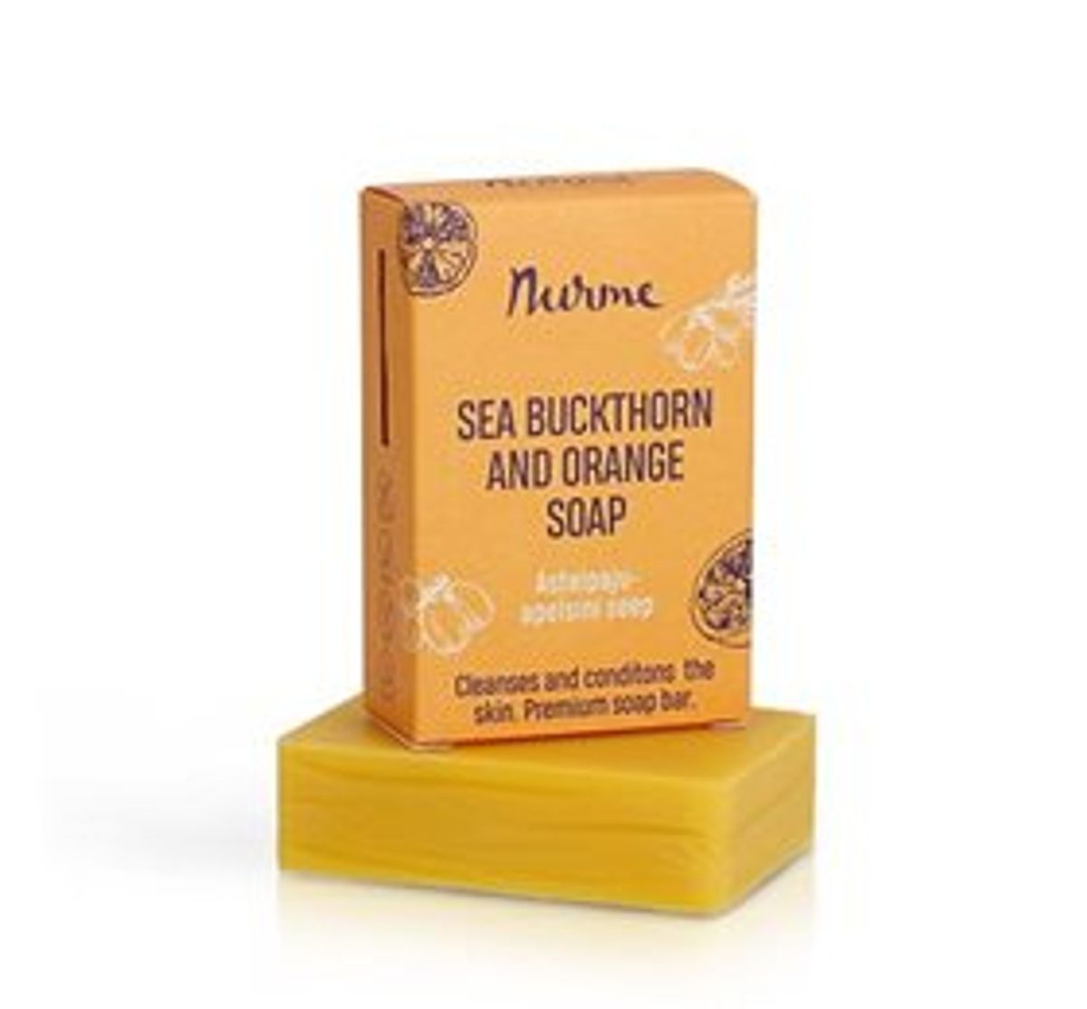 Nurme Soap Bar Sea Buckthorn and Orange 100g.