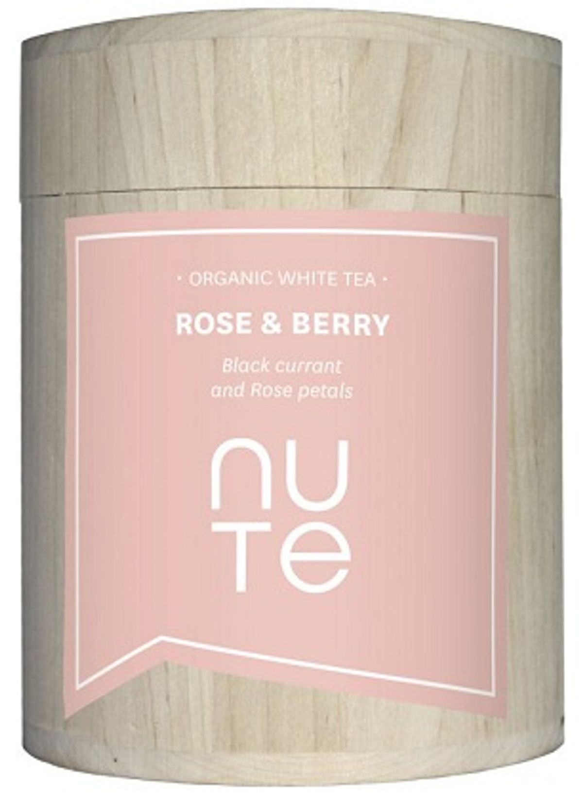 NUTE Hvid te Rose & Berry Ø, 100g.