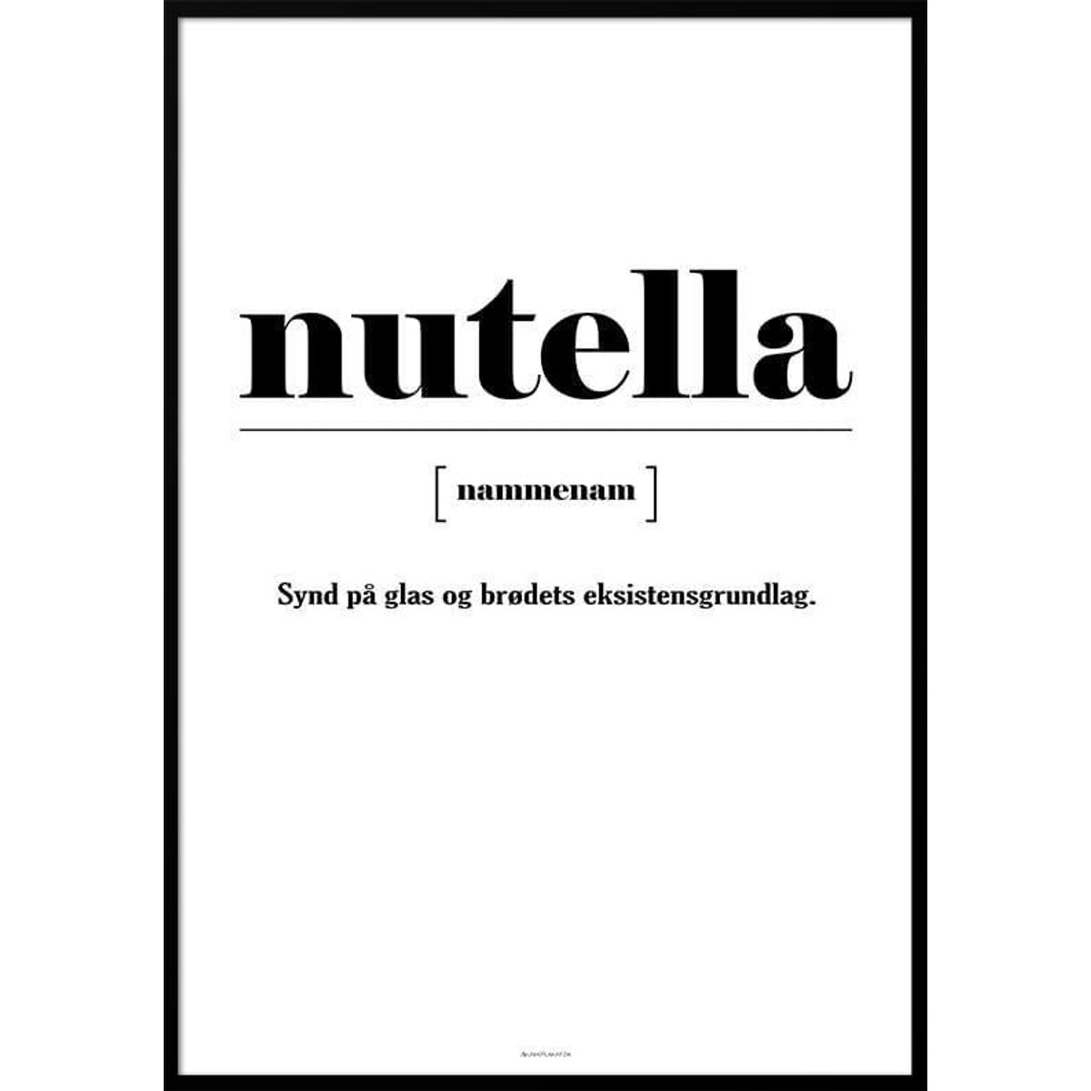 Nutella - definitionsplakat