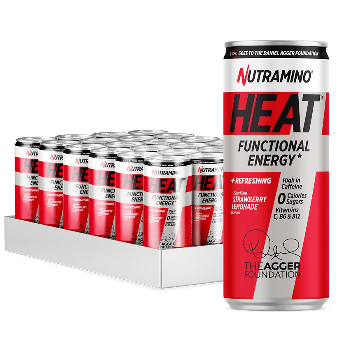 Nutramino HEAT (24x 330ml) - Strawberry Lemonade Daniel Agger Edition