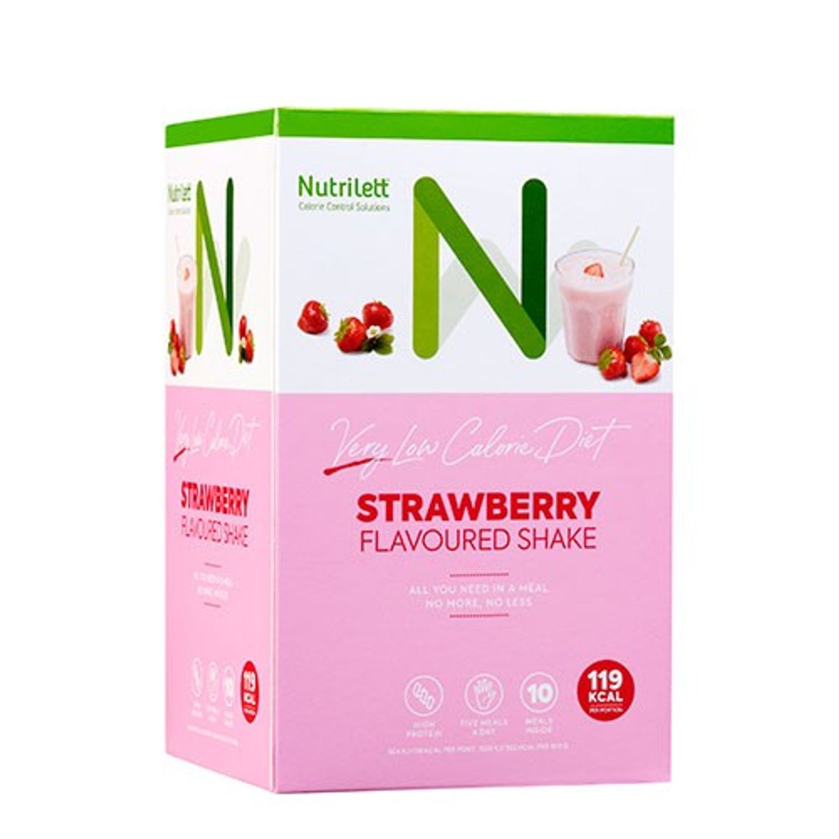 Nutrilett Strawbe Shake 35 g x 10 - 350 gram