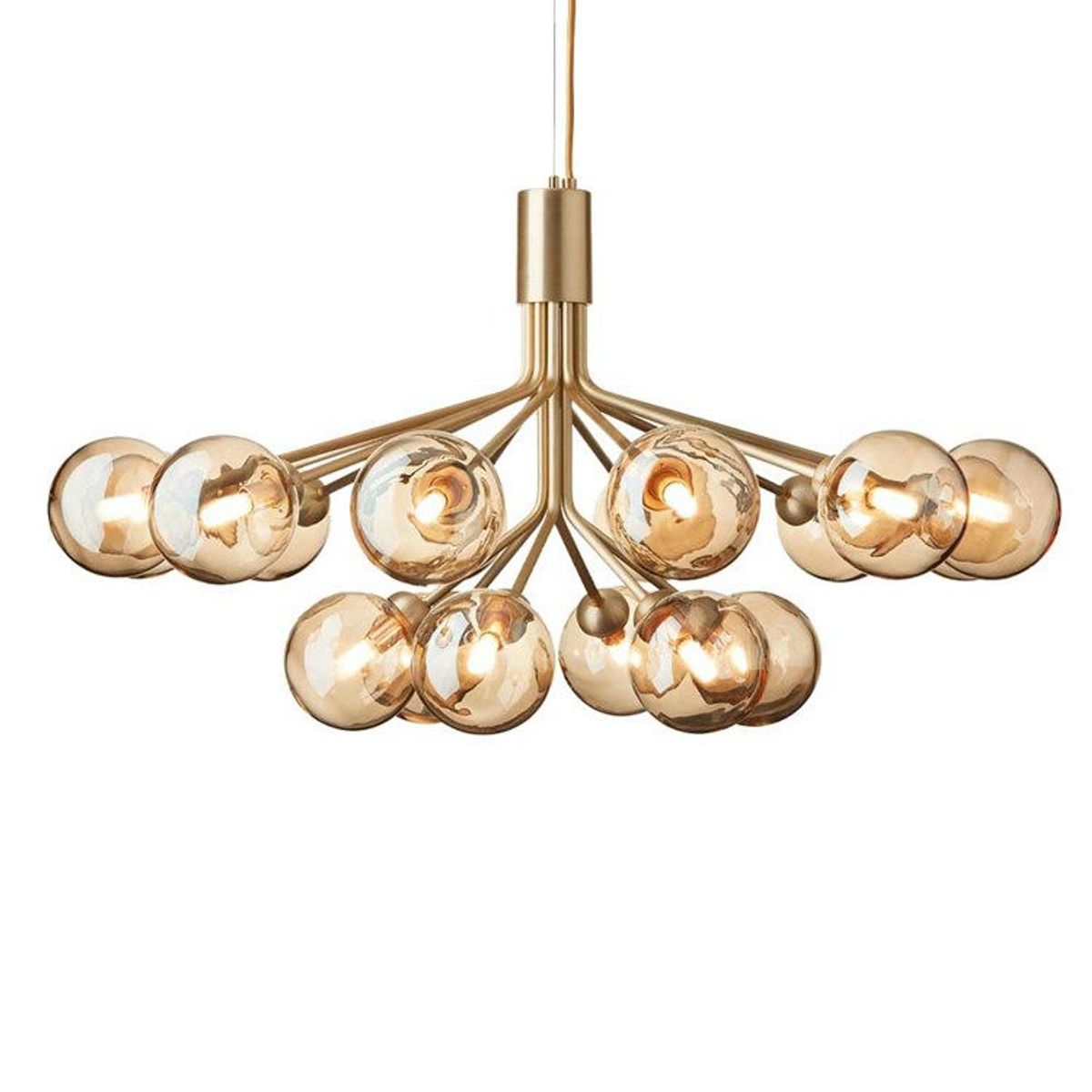 Nuura Apiales 18 Lysekrone Brushed Brass/Gold