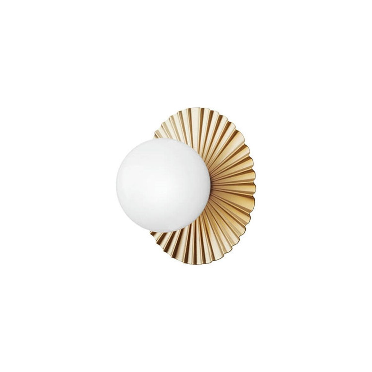 Nuura Liila Muuse Væg-/Loftlampe Small Nordic Gold/Opal White