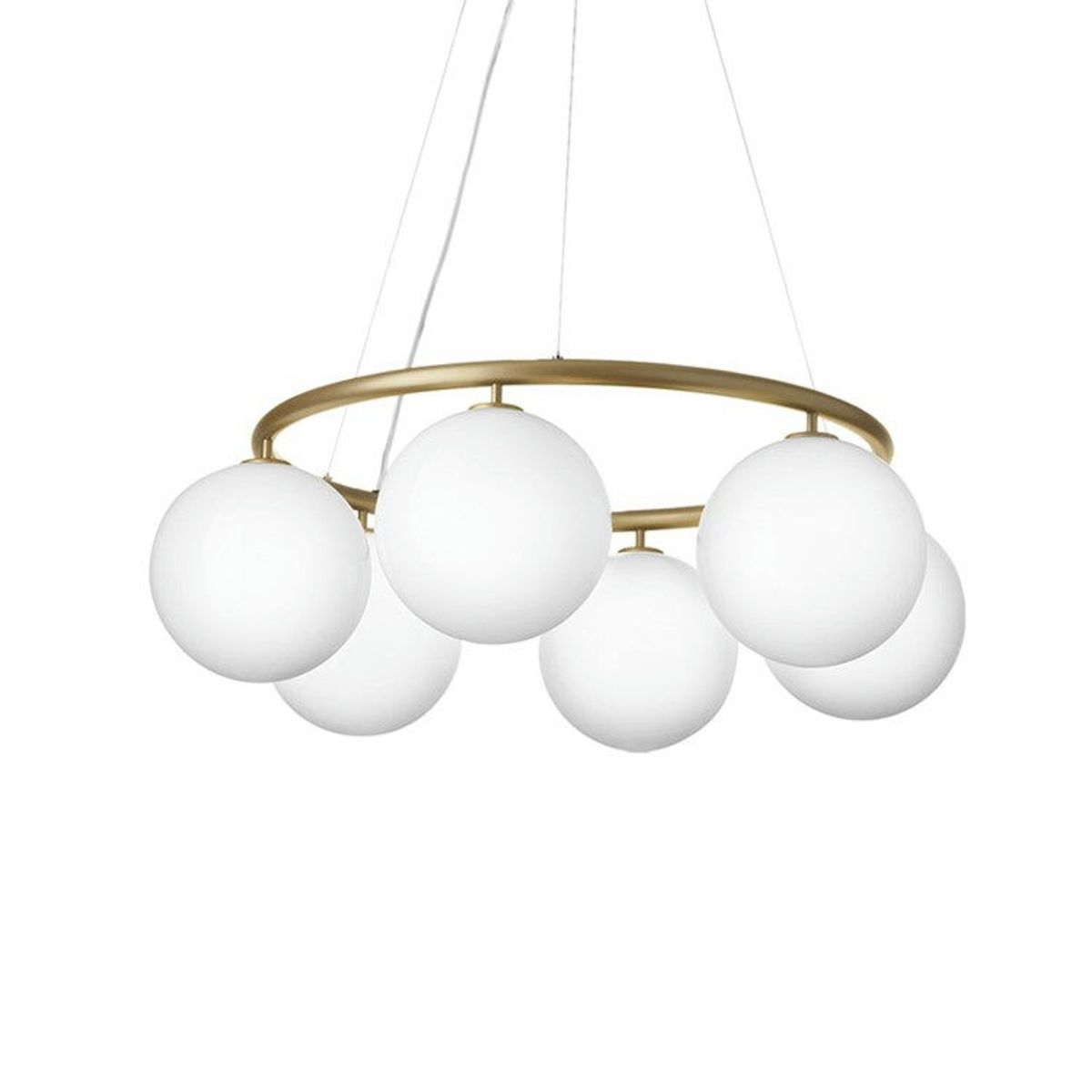 Nuura Miira 6 Circular Brass/Opal White