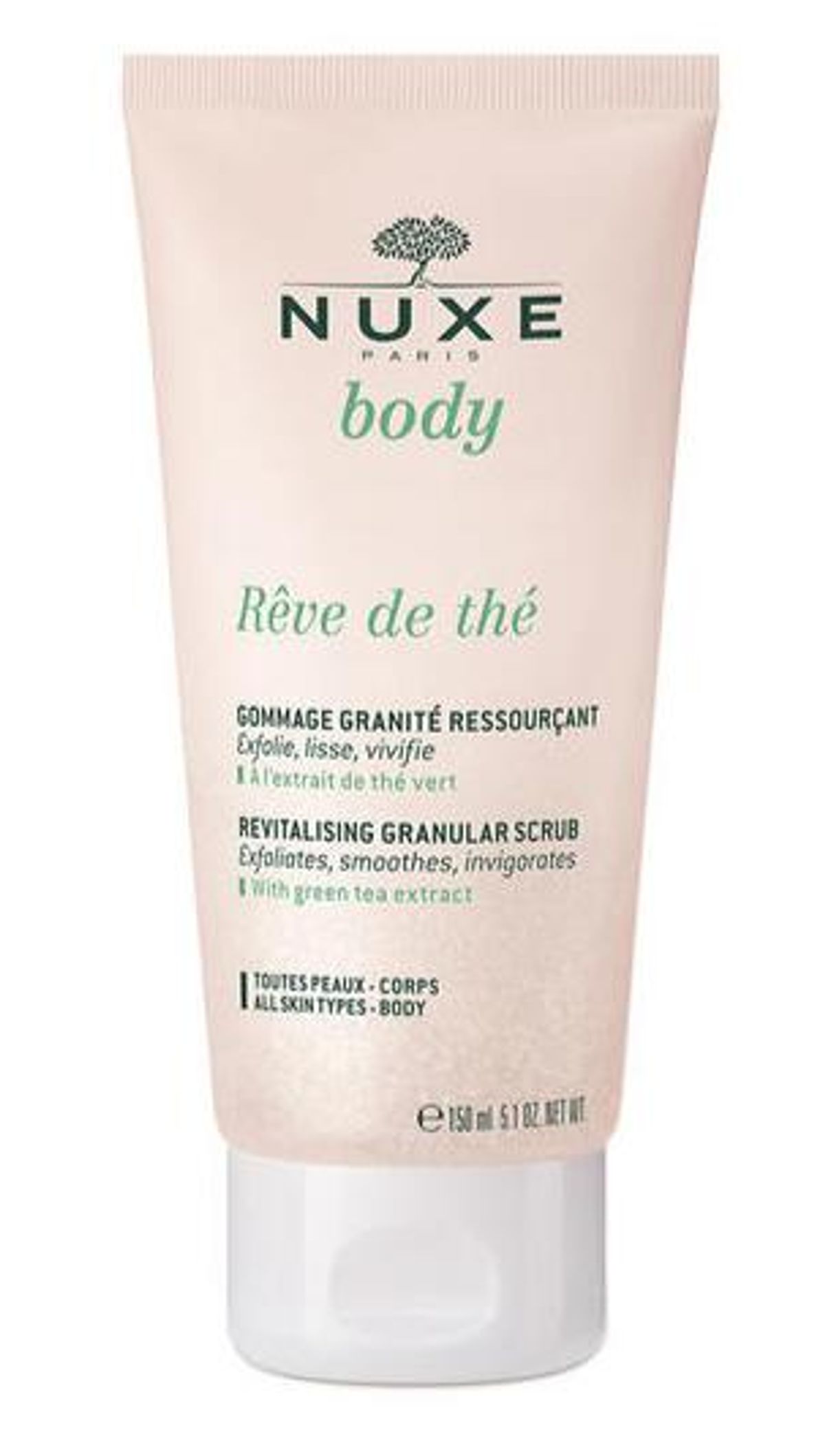 Nuxe Body RÃªve de Thé Revitalising Granular Body Scrub, 150ml.