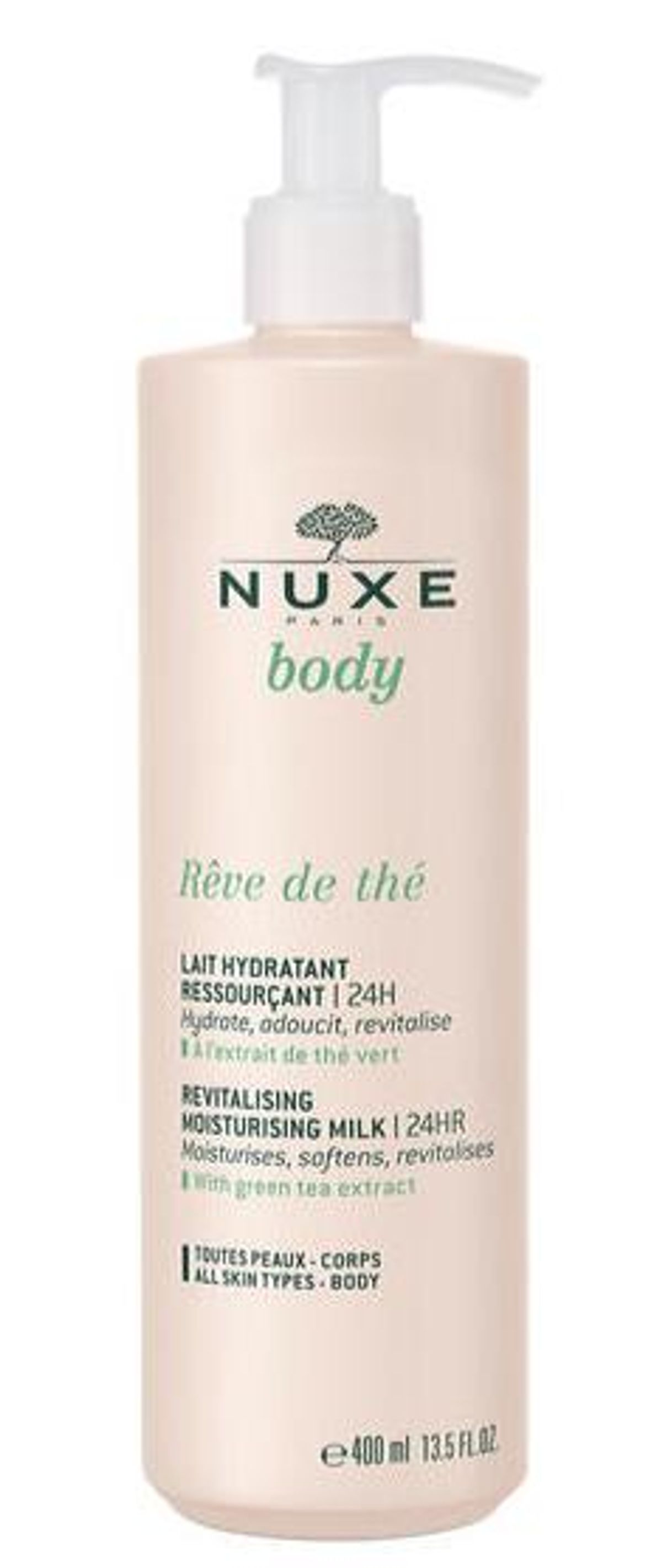 Nuxe Body RÃªve de Thé Revitalising Moisturising Milk 24HR, 400ml.