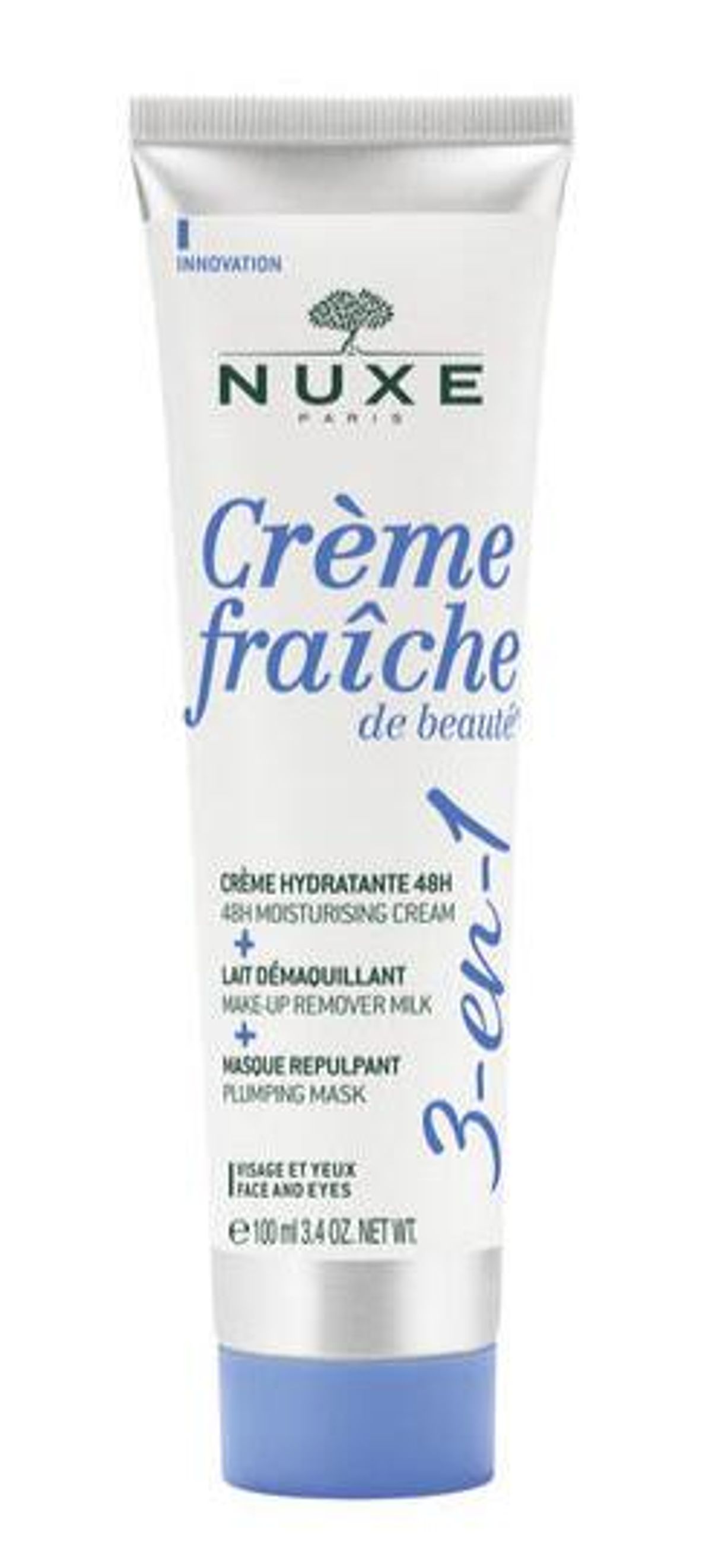 Nuxe CrÃ¨me FraÃ®che 3-In-1 Face Cream, Cleanser & Mask, 100ml.