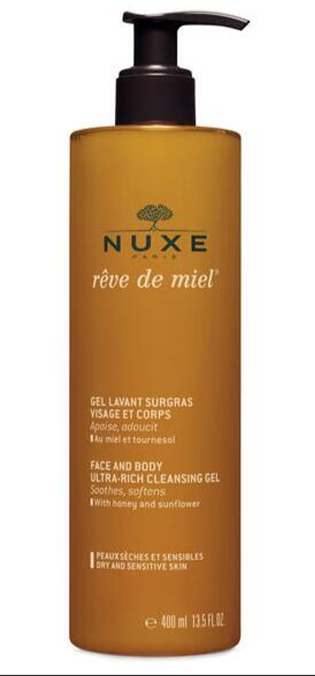 Nuxe RÃªve de Miel Ultra-Rich Cleansing Gel Face and Body, 400ml