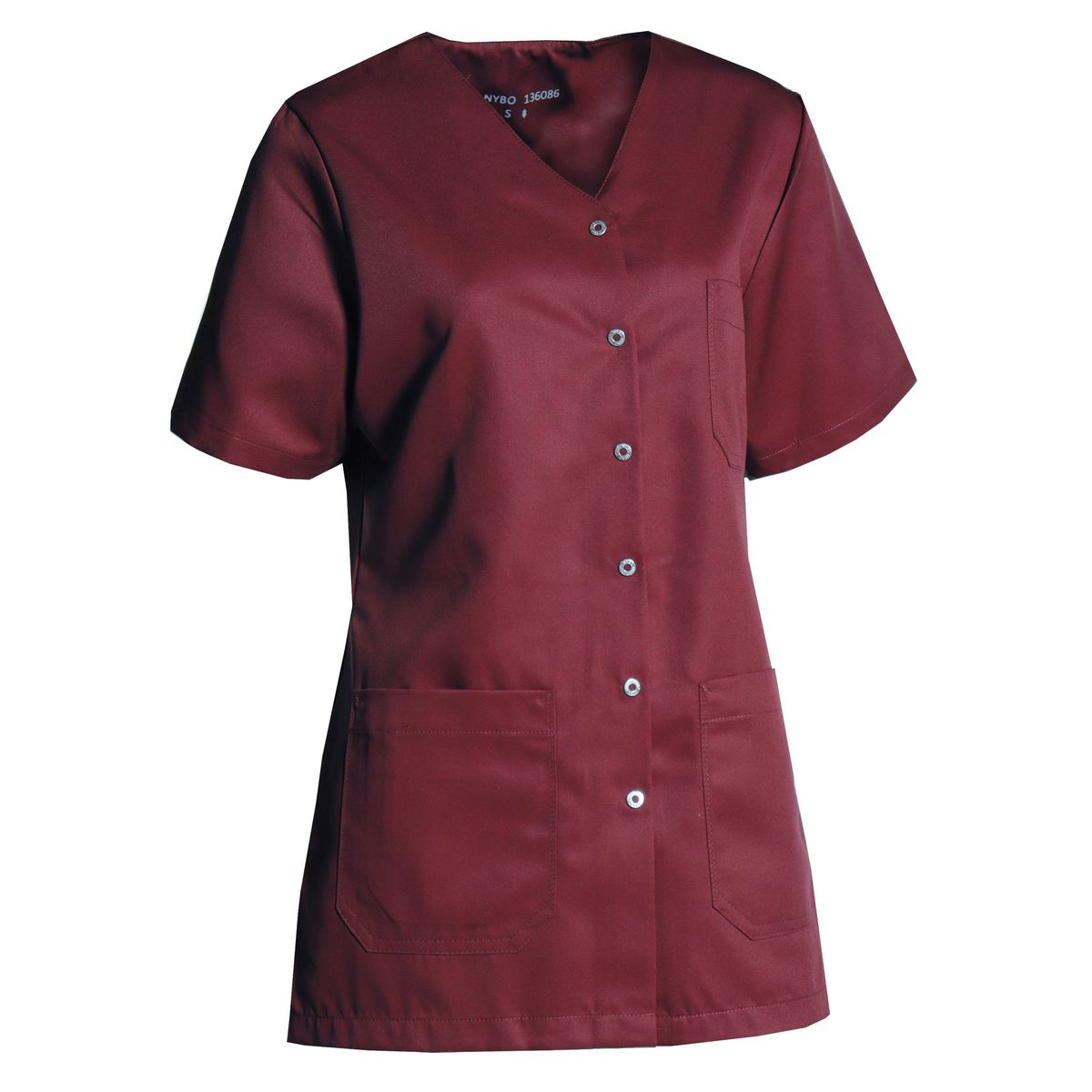 Nybo Bordeaux Dametunika, Charisma Premium, Komfortabel, Temperaturregulerende, Slidser - 3XL/58