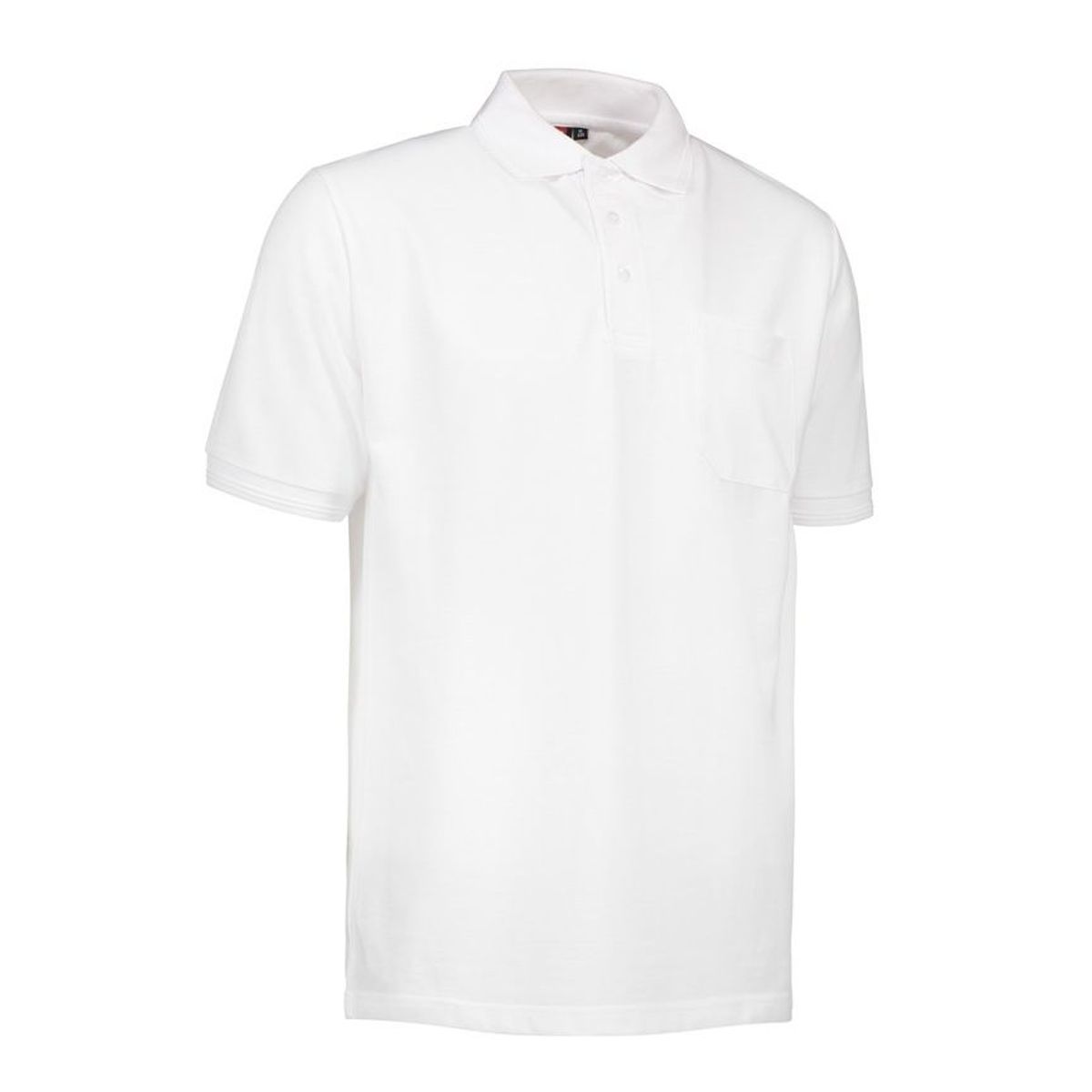 Nybo Hvid Herre Prowear Polo, Slidstærk, Brystlomme - 2XL