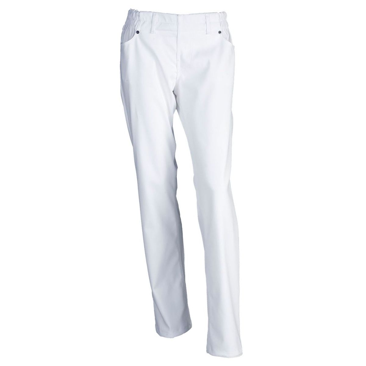 Nybo Hvide Dame Harmony Jeans, Pull-on, Komfort Elastik - 4XL + 10 cm