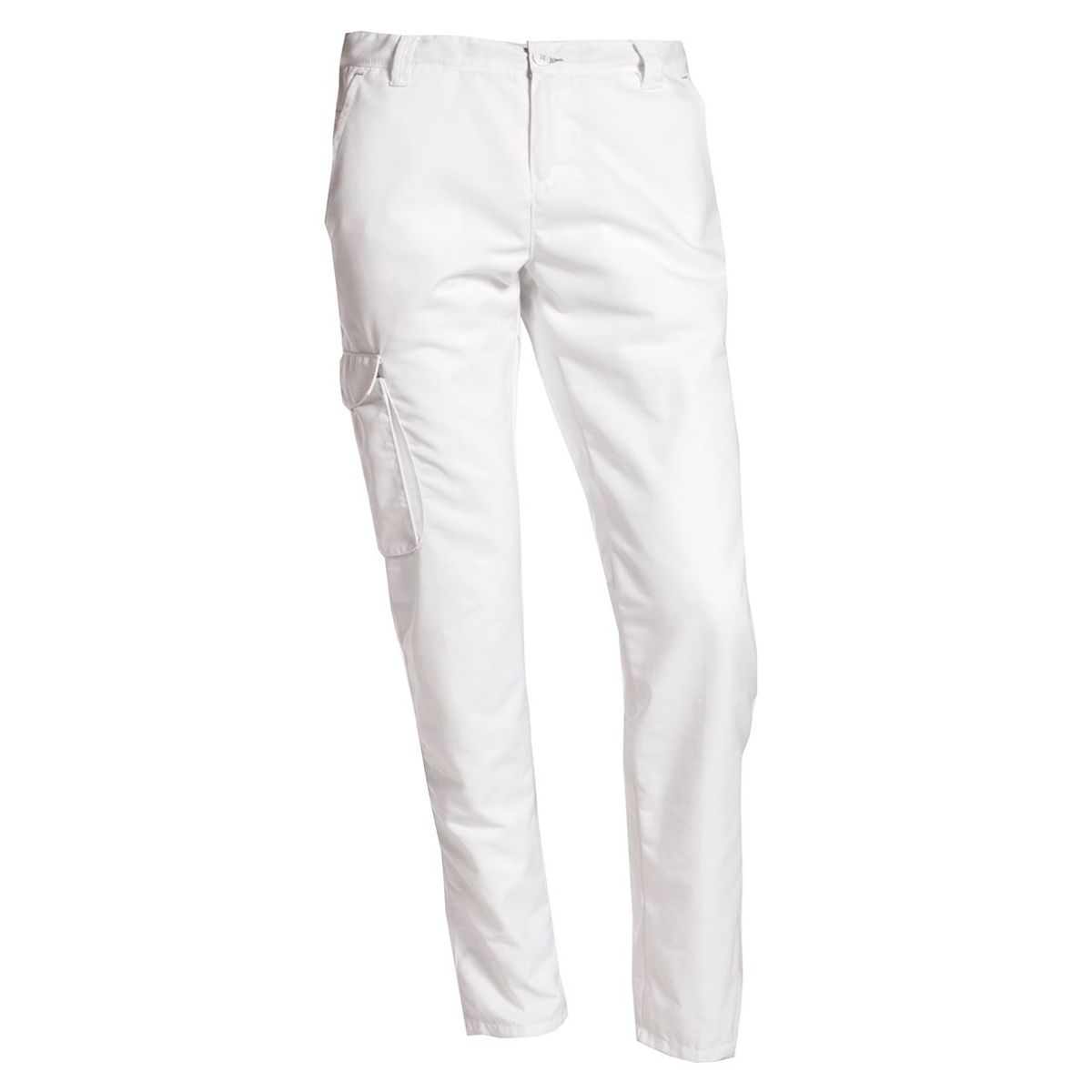 Nybo Hvide Herre Perfect Fit Chinos, Justerbar Talje, God Pasform - 100 (56)