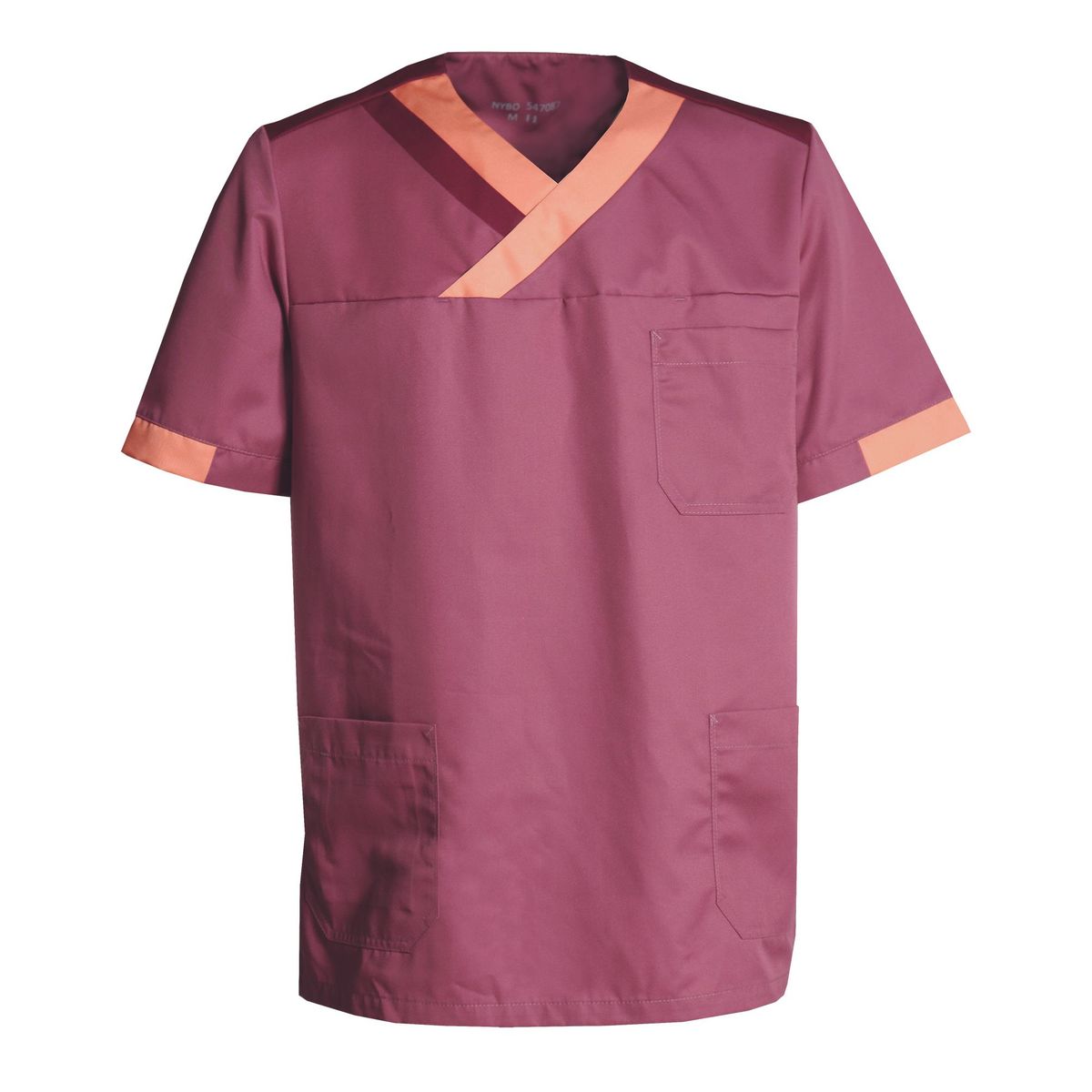 Nybo Lys Bordeaux/Orange/Bordeaux Unisex Nova Premium Busseronne, Komfort, Bevægelighed, Smarte Lommer - 2XL