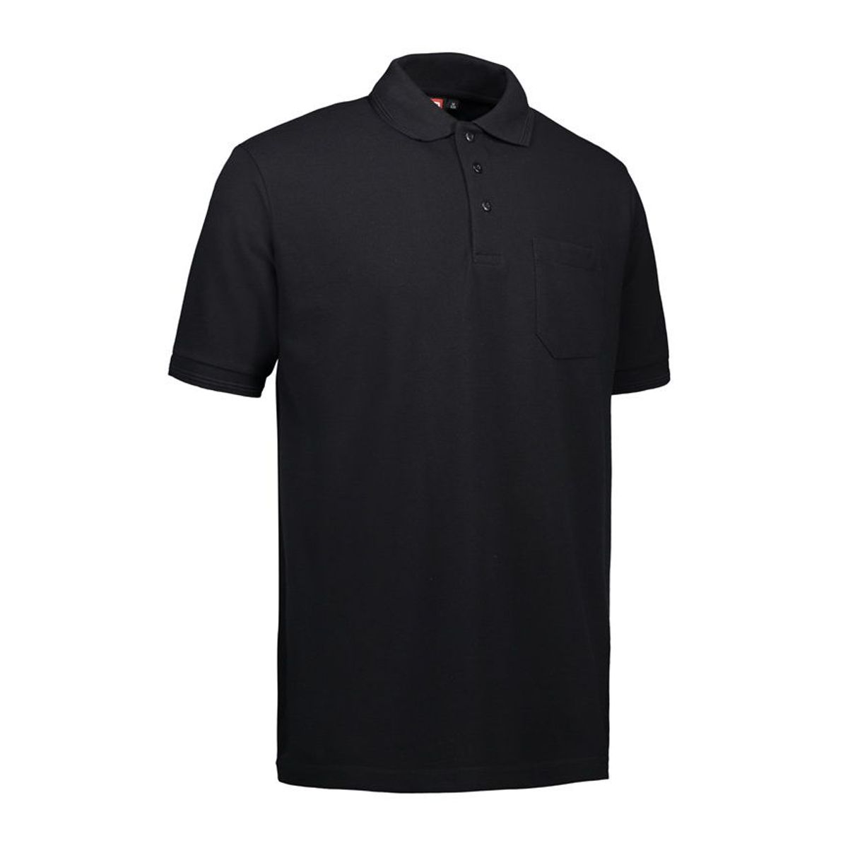 Nybo Sort Herre Prowear Polo Shirt, Kortærmet, Slidstærk, Brystlomme - 2XL