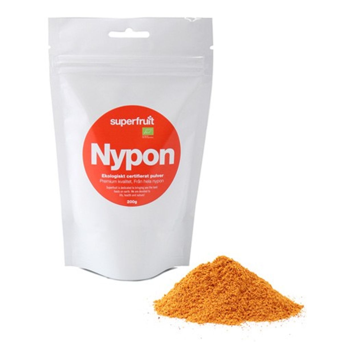 Nypon pulver Økologisk Superfruit - 200 gr