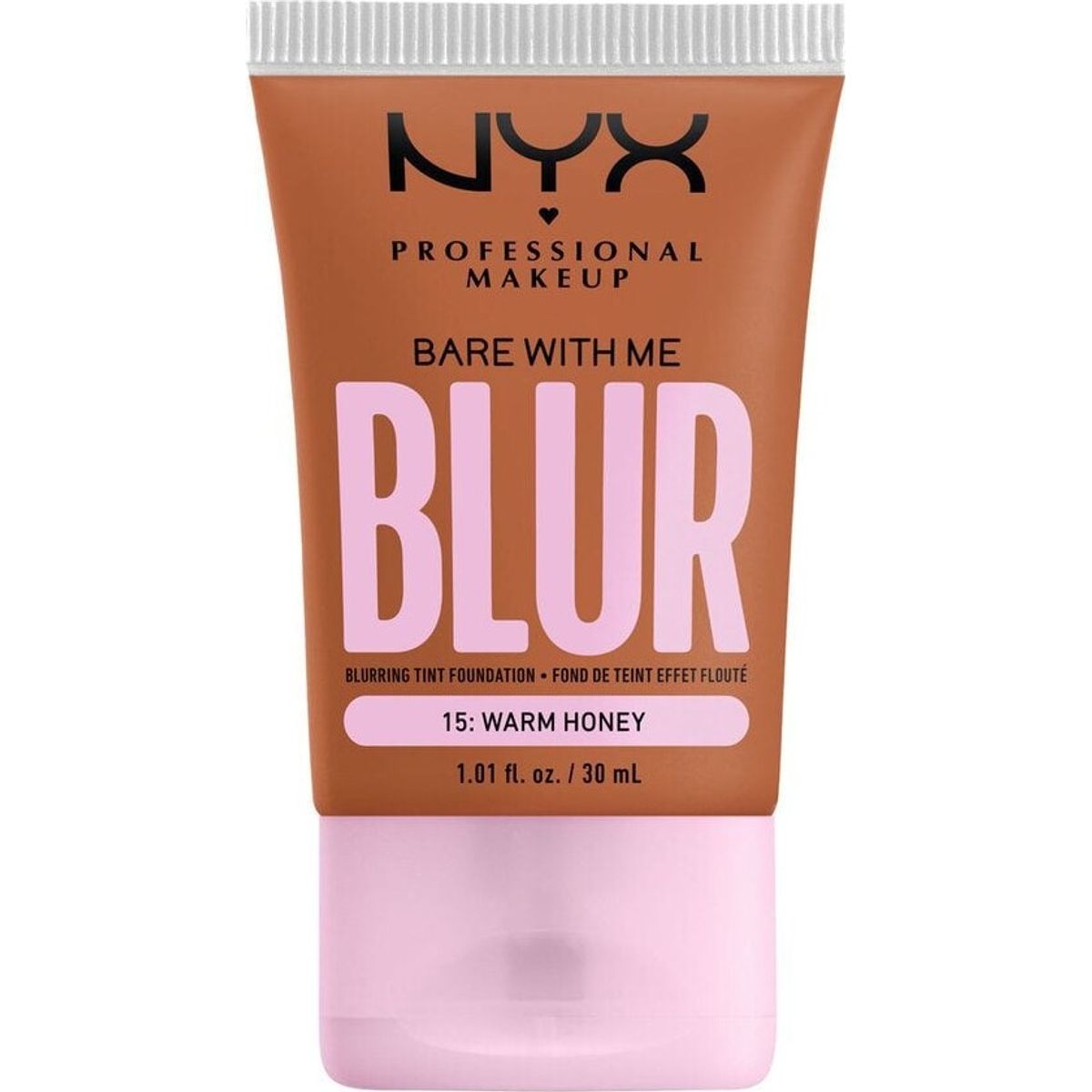 Nyx - Bare With Me Blur Skin Tint Foundation - 15 Warm Honey