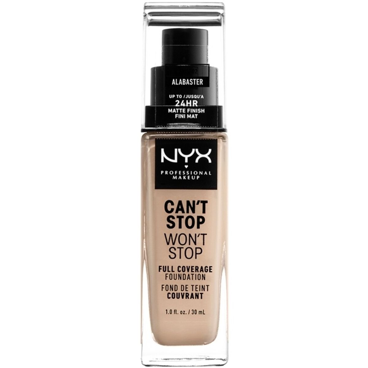 NYX Prof. Makeup Can't Stop Won't Stop Foundation 30 ml - Alabaster