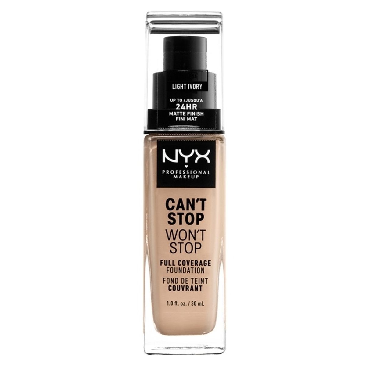 NYX Prof. Makeup Can't Stop Won't Stop Foundation 30 ml - Light Ivory